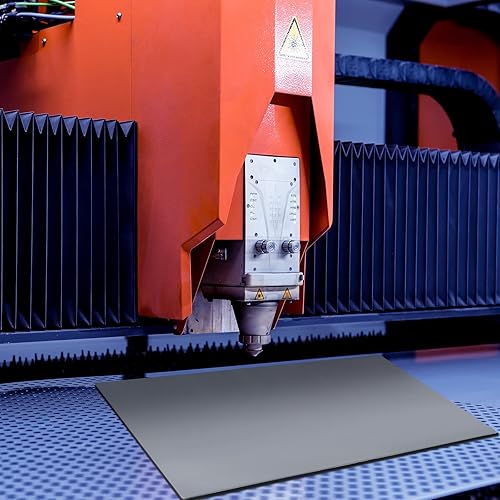 Miniatura 6 de Tondiamo 2 hojas de sellos de goma para máquina de grabado láser, sello de goma A4 para cortador láser suave para hacer sellos, 0.08 pulgadas (gris