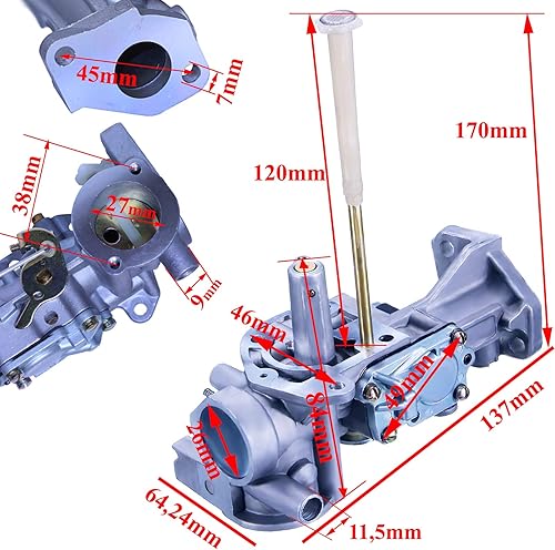 Miniatura 2 de Carburador PARA Briggs y Stratton 498298 utilizado en 130297 132212 132213 132231 Series