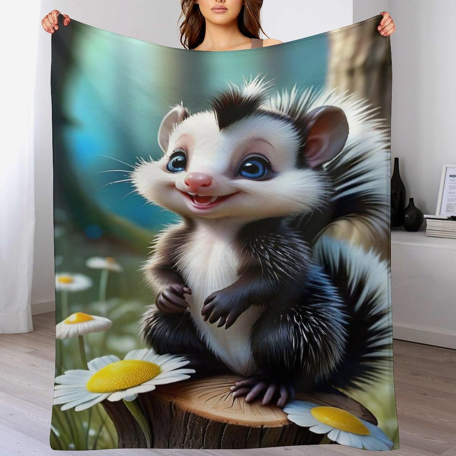 Couverture mouffette de lit en flannel haut de gamme au toucher soyeux et confortable