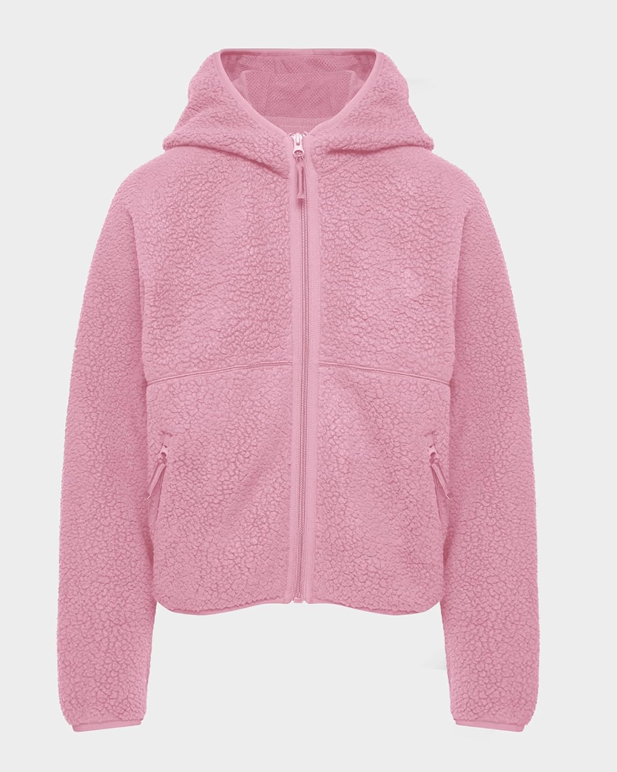 Locachy Women's Cozy Sherpa Fleece Winter Warm Hoodies Cute Casual Zipper Coat with Pockets Fashion Spring Outwear - Image 7