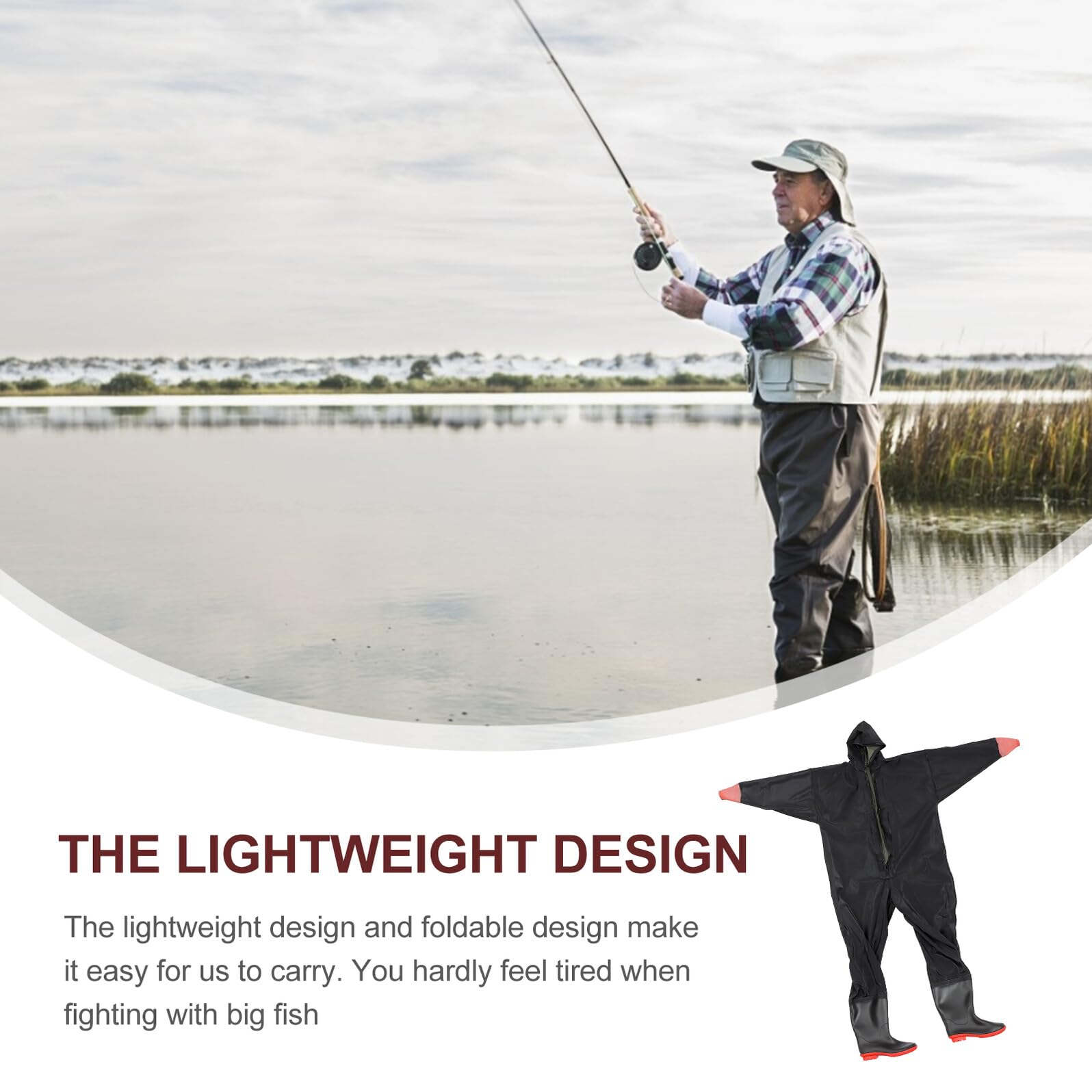 Pantalones de Pesca Impermeables de Cuerpo Entero para Hombre y Mujer Costuras Selladas y Diseño Plegable, Ideales para Jornadas de Vadeo y Pesca