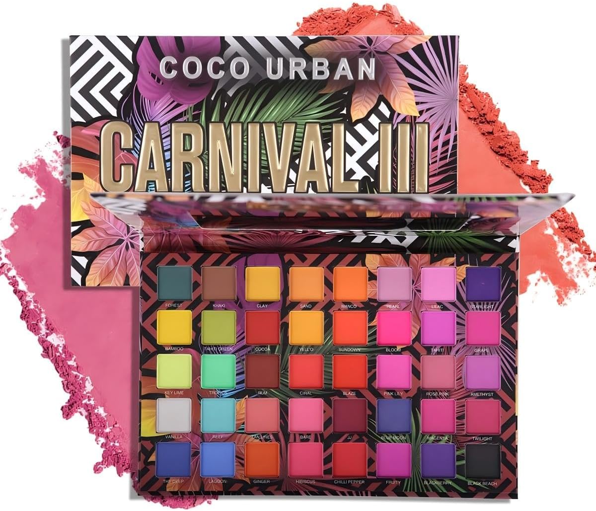 Katiluxiya 40 Color Eyeshadow Palette, Professional Eyeshadow Palette, Highly Pigmented, Colourful, Matte Glittering, Waterproof, Blendable, Eyeshadow Palette, Waterproof (02)