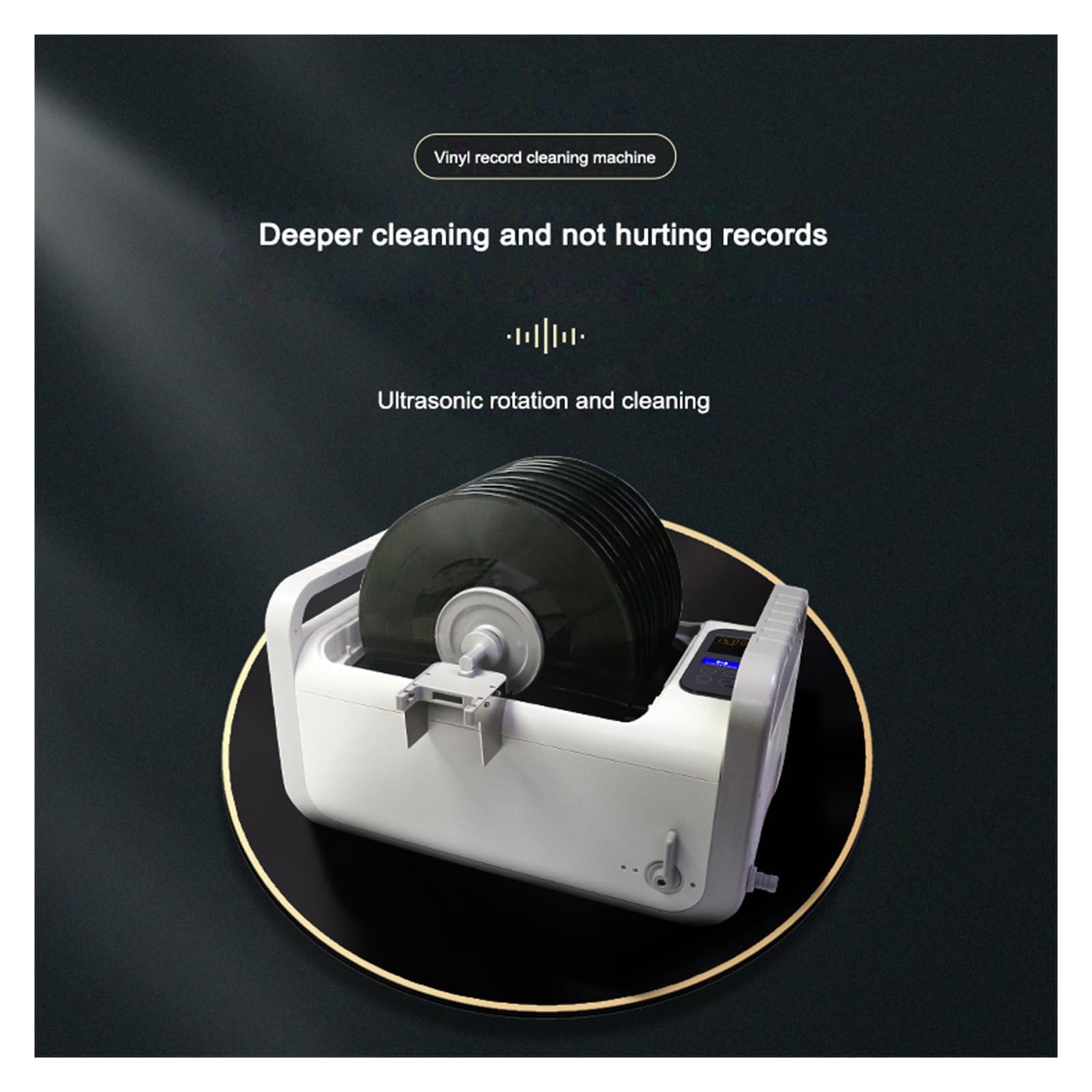 Pulitore ad ultrasuoni Lavatrice Ad Ultrasuoni for Dischi in Vinile da 410 W, Rondella for in, Grammofono, in