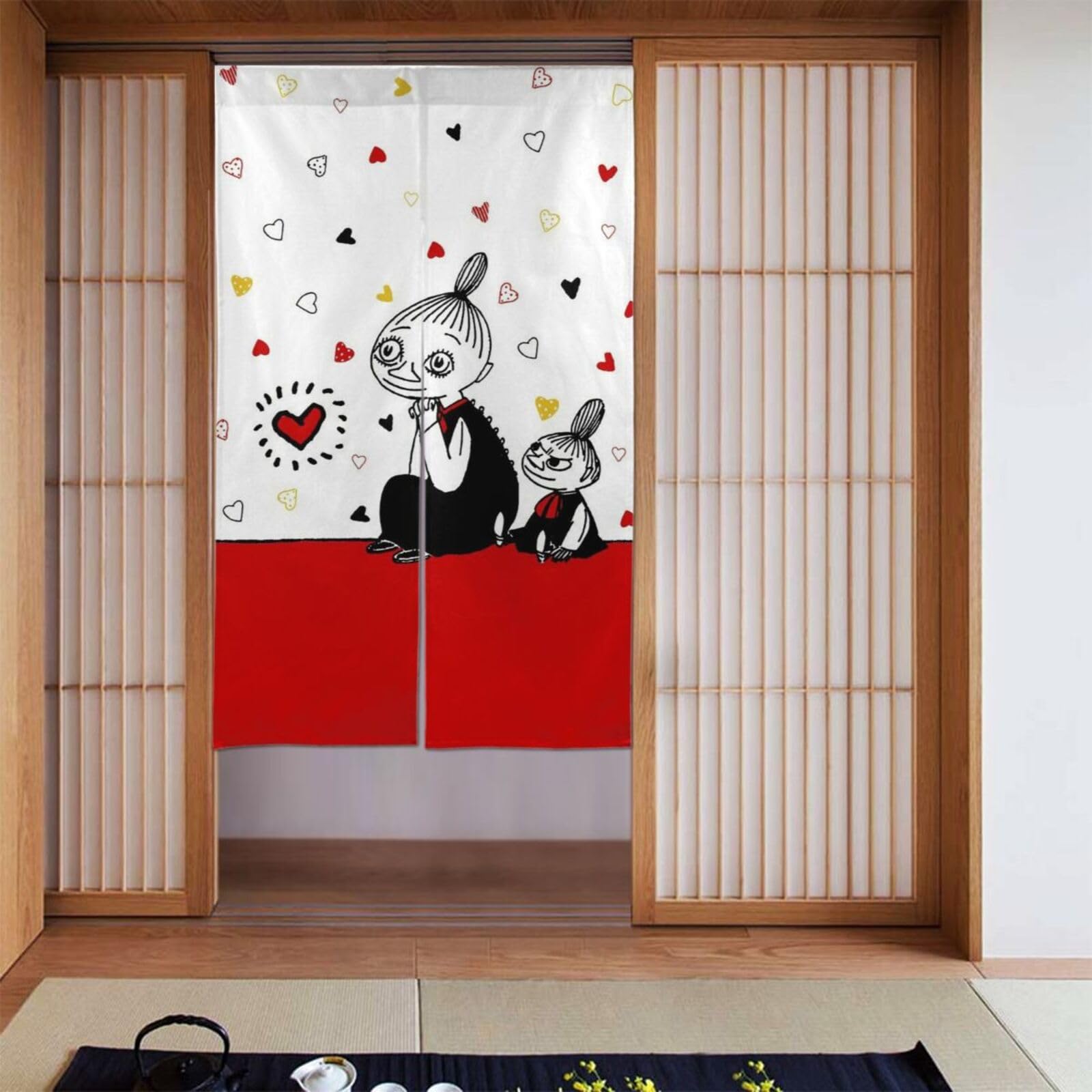 Amazon｜ムーミン リトルミイ ミー のれん カーテン ドアカーテン 暖簾