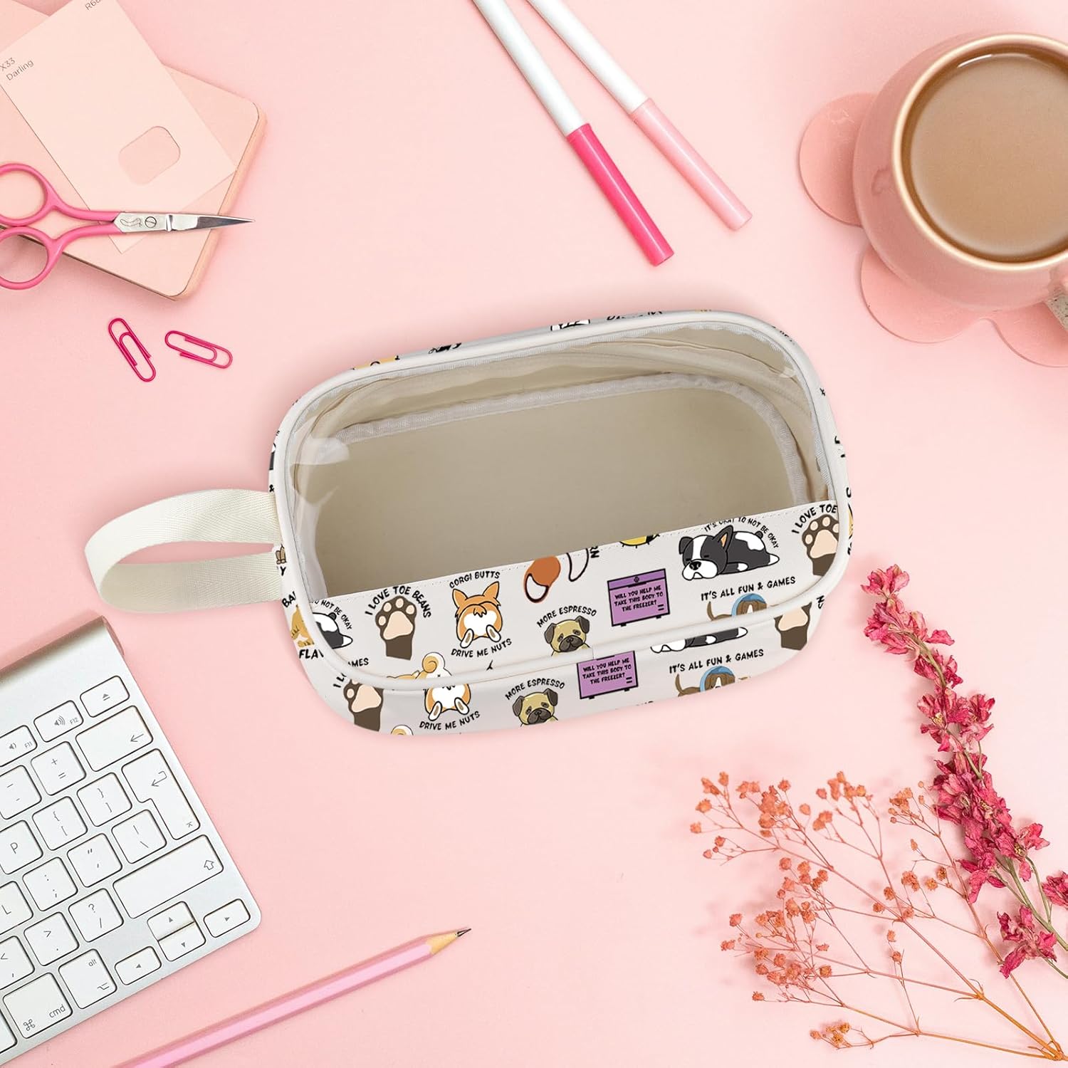 WCGXKO Vet Tech Zipper Clear Makeup Bag Veterinarian Gift Vet Graduation for Animal Lover (Animal Cbag) - Image 3