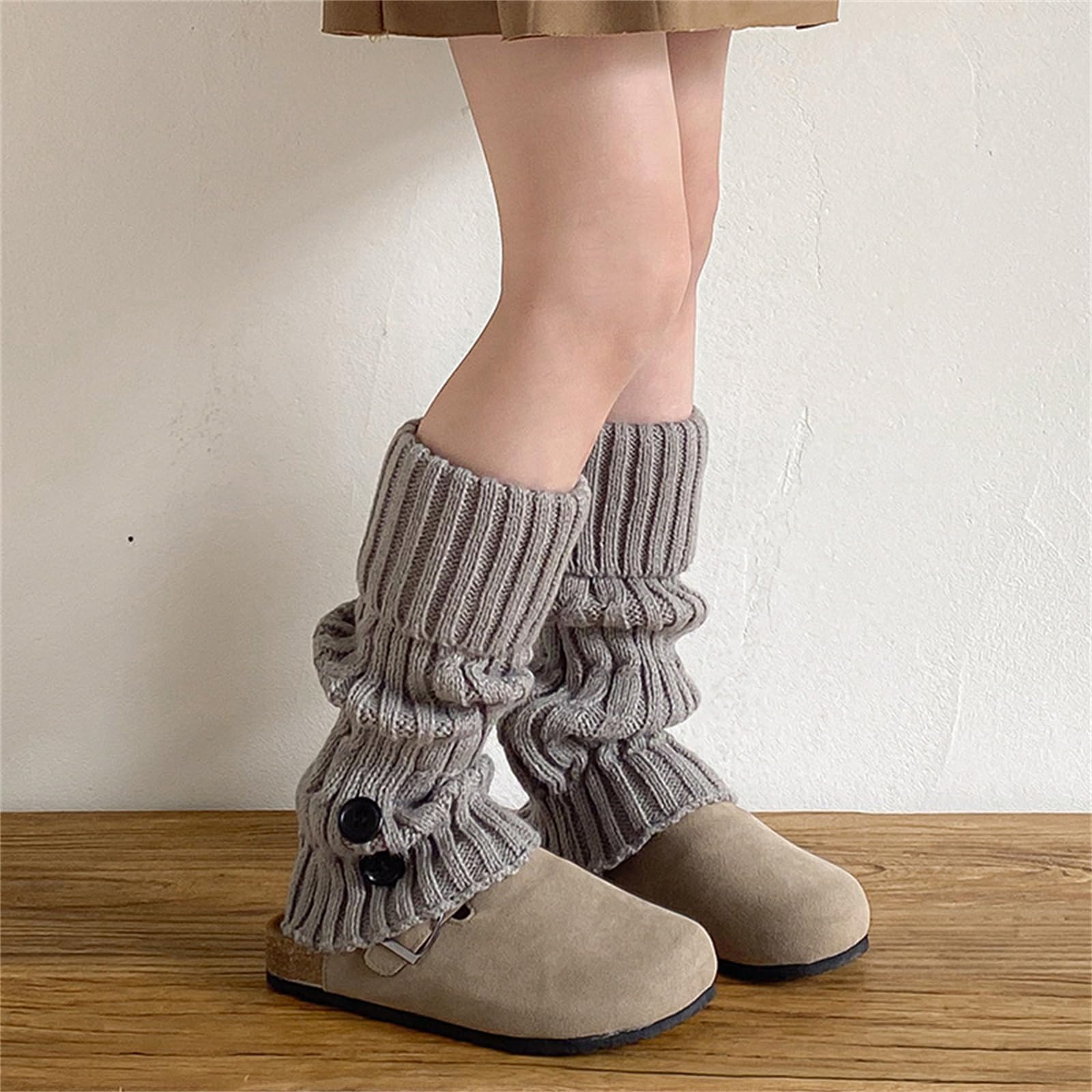 Autunno Inverno Calzini Scaldamuscoli Calze per Ragazze 2-13 Anni Maglia Gamba Coprire Crochet Calze Lunghe Bambini Stack