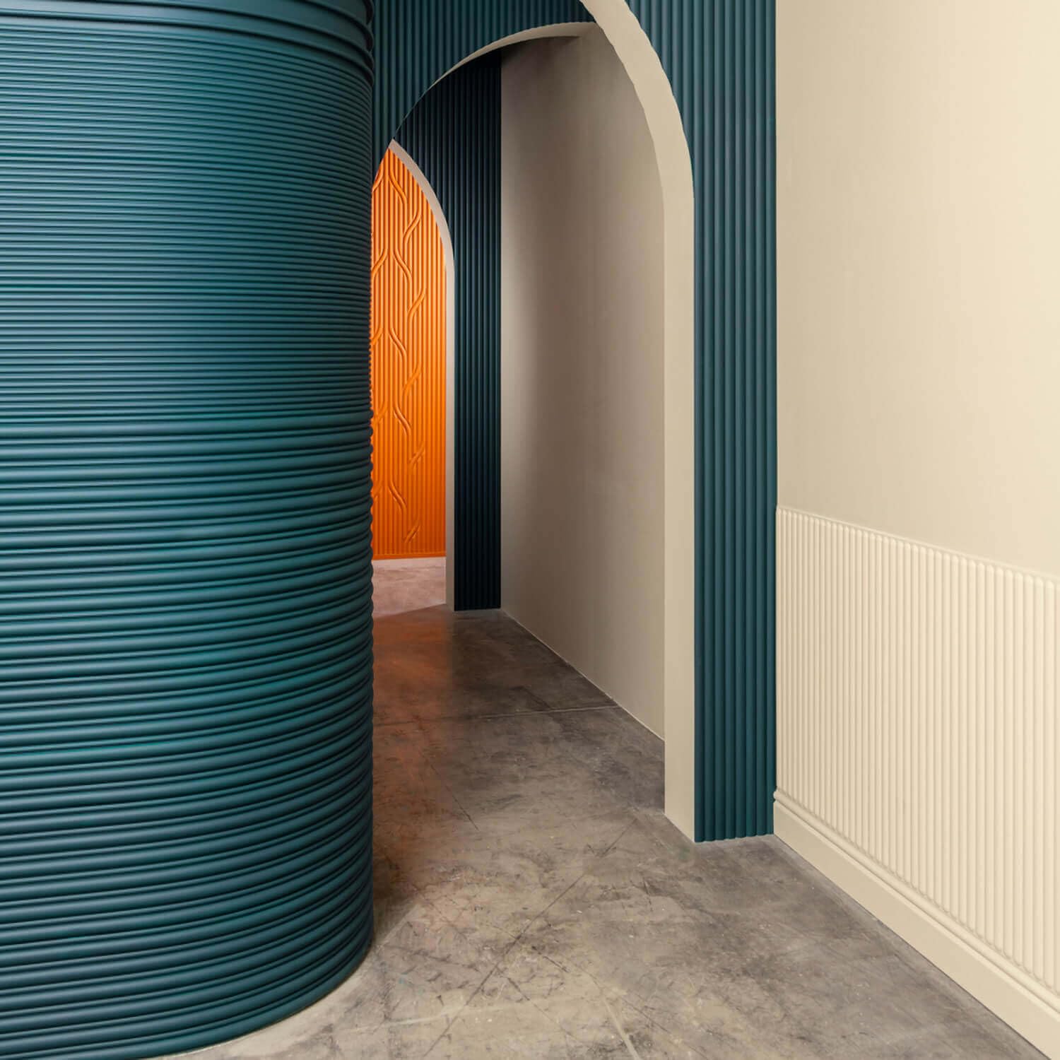 Orac 3D Rivestimento murale WX210 REED 200 cm x 1,3 cm x 25,5 cm Polistirene estruso (HDPS) primerizzato