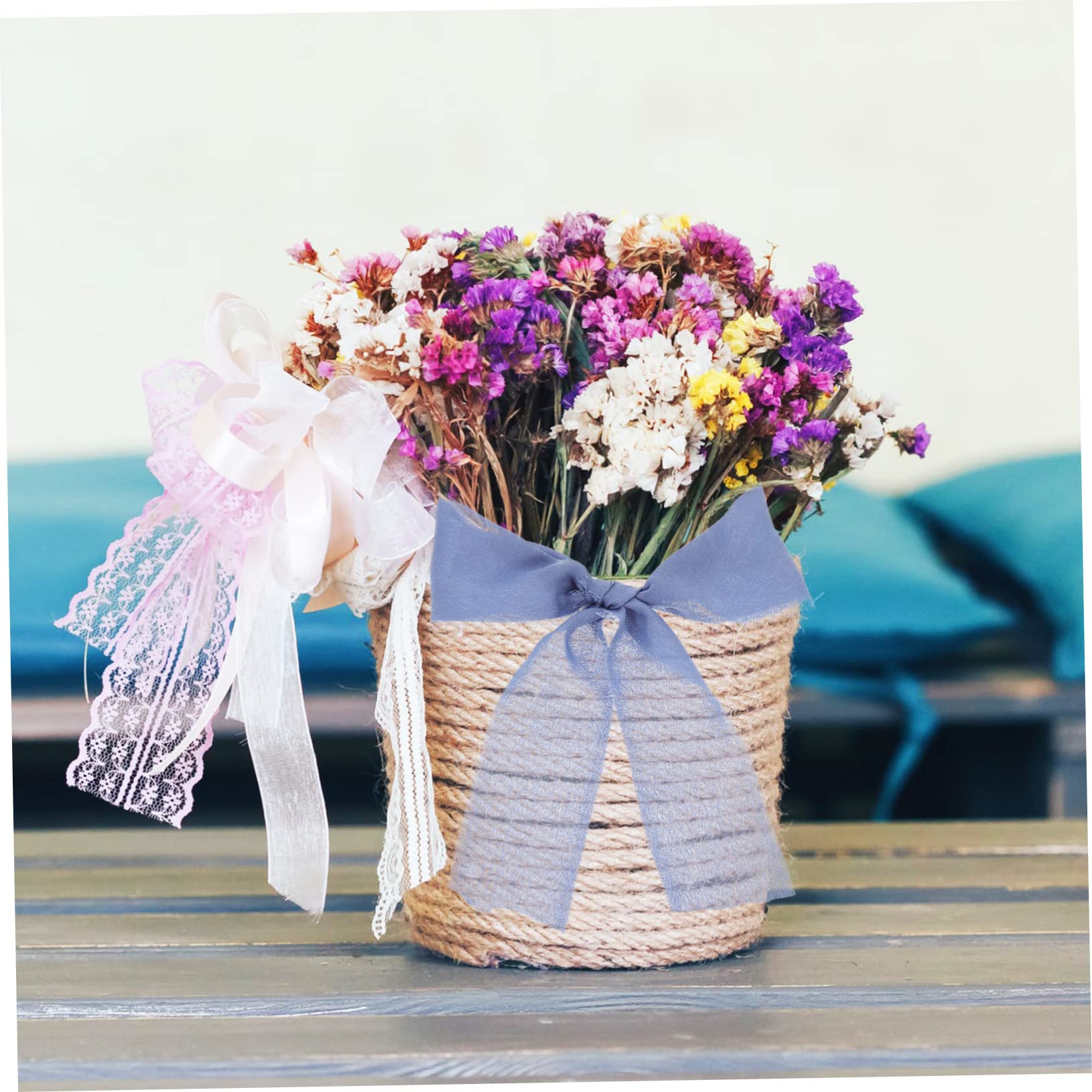 STOBOK 12stücke Handgefertigte Chiffonbänder Yards Je Dekorative Hochzeitsbänder Für Geschenkpäckchen -projekte Fransenbänder Für Einladungen Und Bouquets