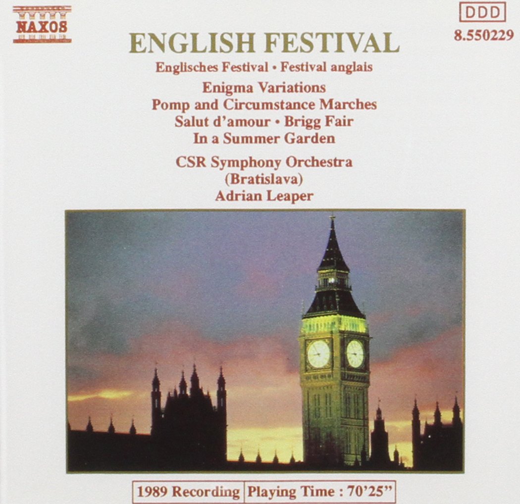 Edward Elgar - Frederick Delius English Festival [Audio CD]