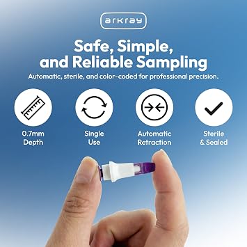 Assure Low Flow Safety Lancet 30 Gauge Needle 0.7 mm Depth 1 Box(s), 100 /Box