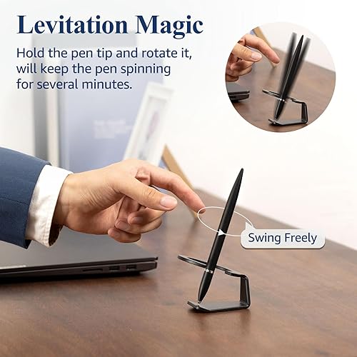 Miniatura 3 de SUNTEREST Bolígrafo de levitación magnética, bolígrafo de lujo de metal para hombres, bolígrafo flotante futurista, accesorios tecnológicos geniales