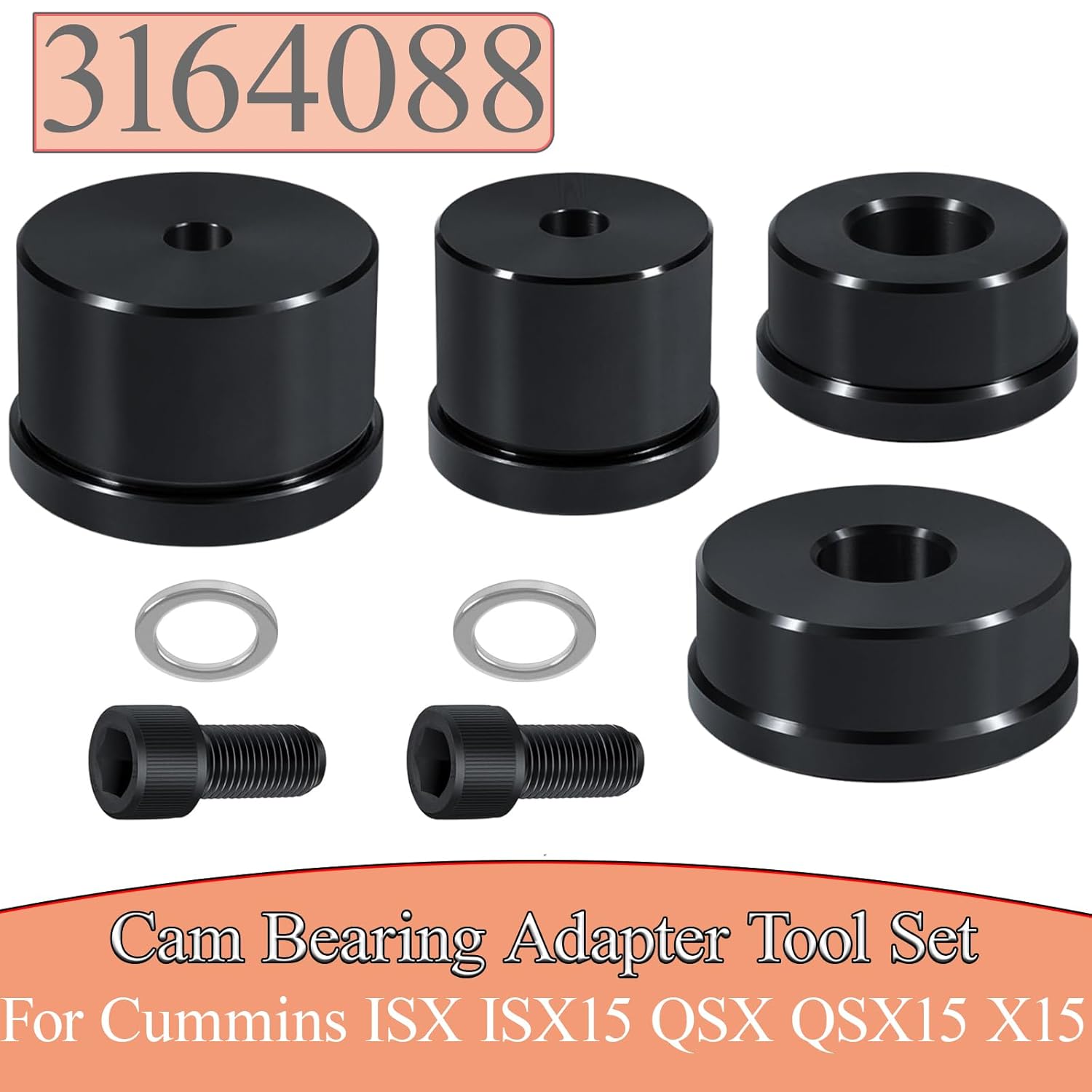 3164088 Cam Bearing Adapter Tool Set for Cummins ISX ISX15 QSX QSX15 X15 Camshaft Bearing Installation and Removal Tool Kit M20060-39 M2006039
