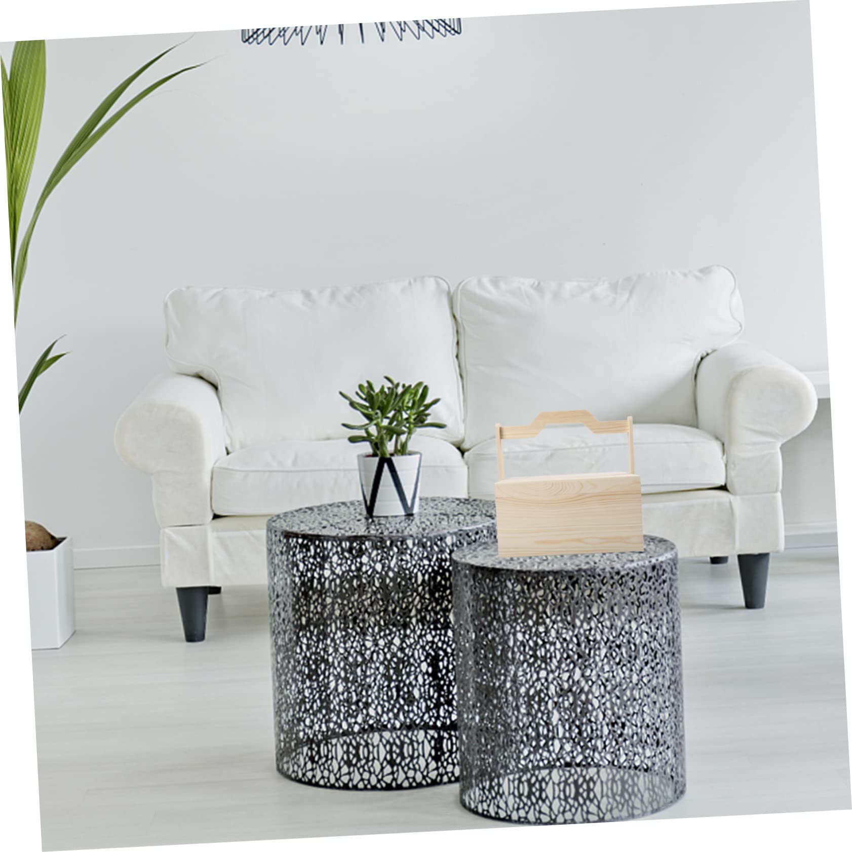 Holz Aufbewahrungsbox mit Griff, Große Kiste für Fotos und Münzen