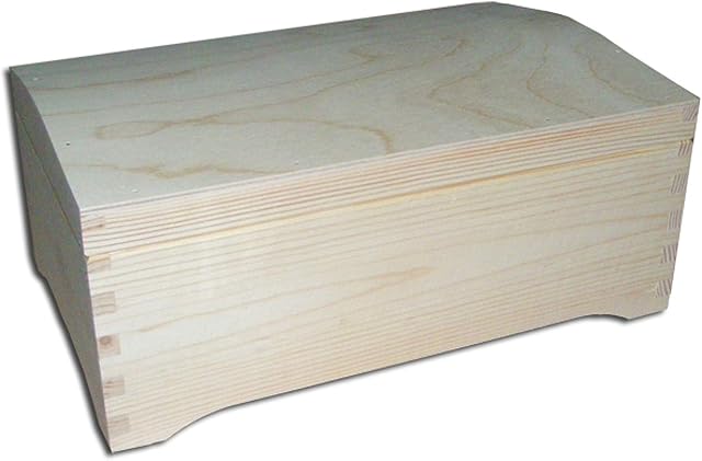 Plain Wooden Keepsake Chest Box Pyrography Box Decorate UNPAINTED Souvenir DIY