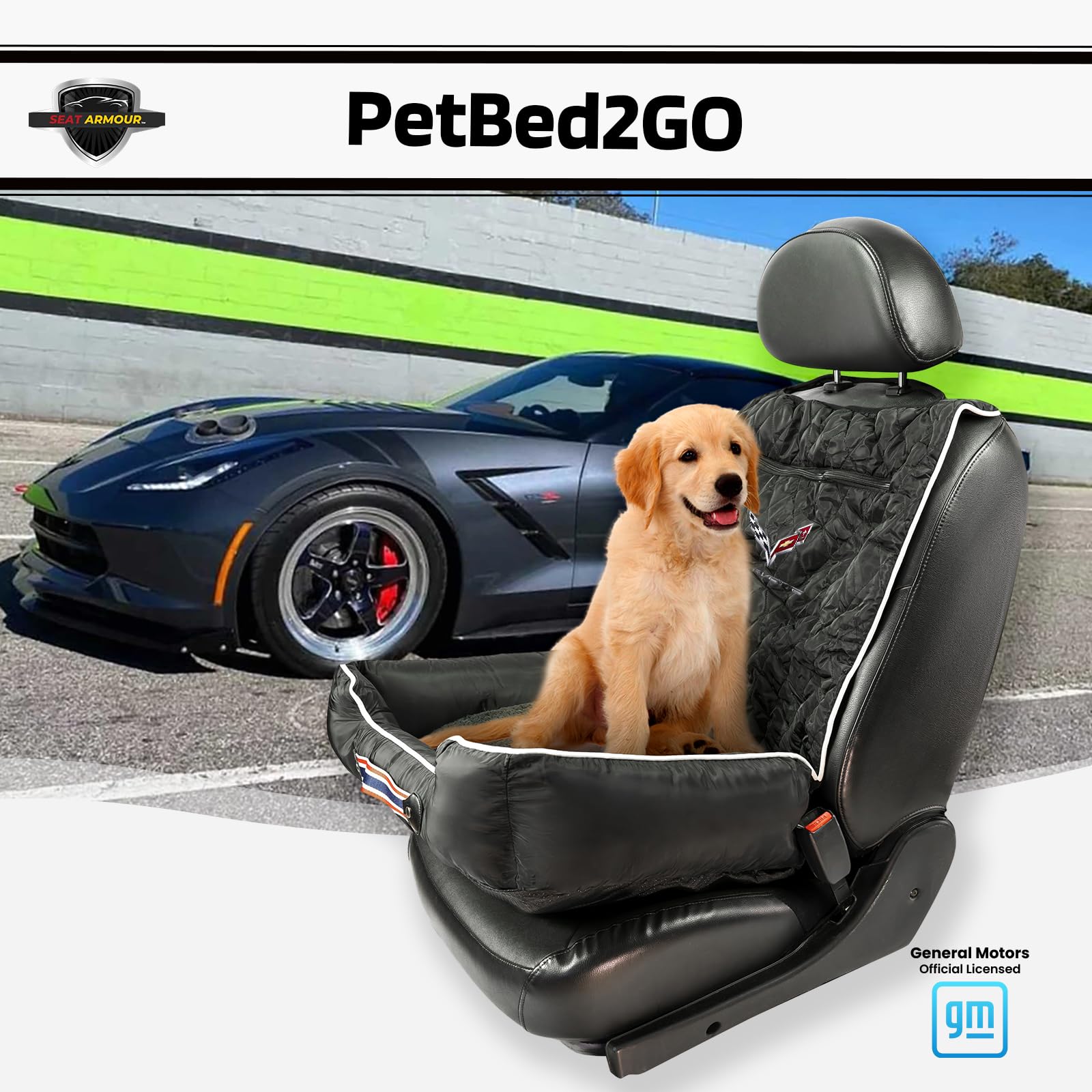 Amazon.co.jp: Seat Armour PET2GOCOR7B PetBed2GO、コルベットC7 