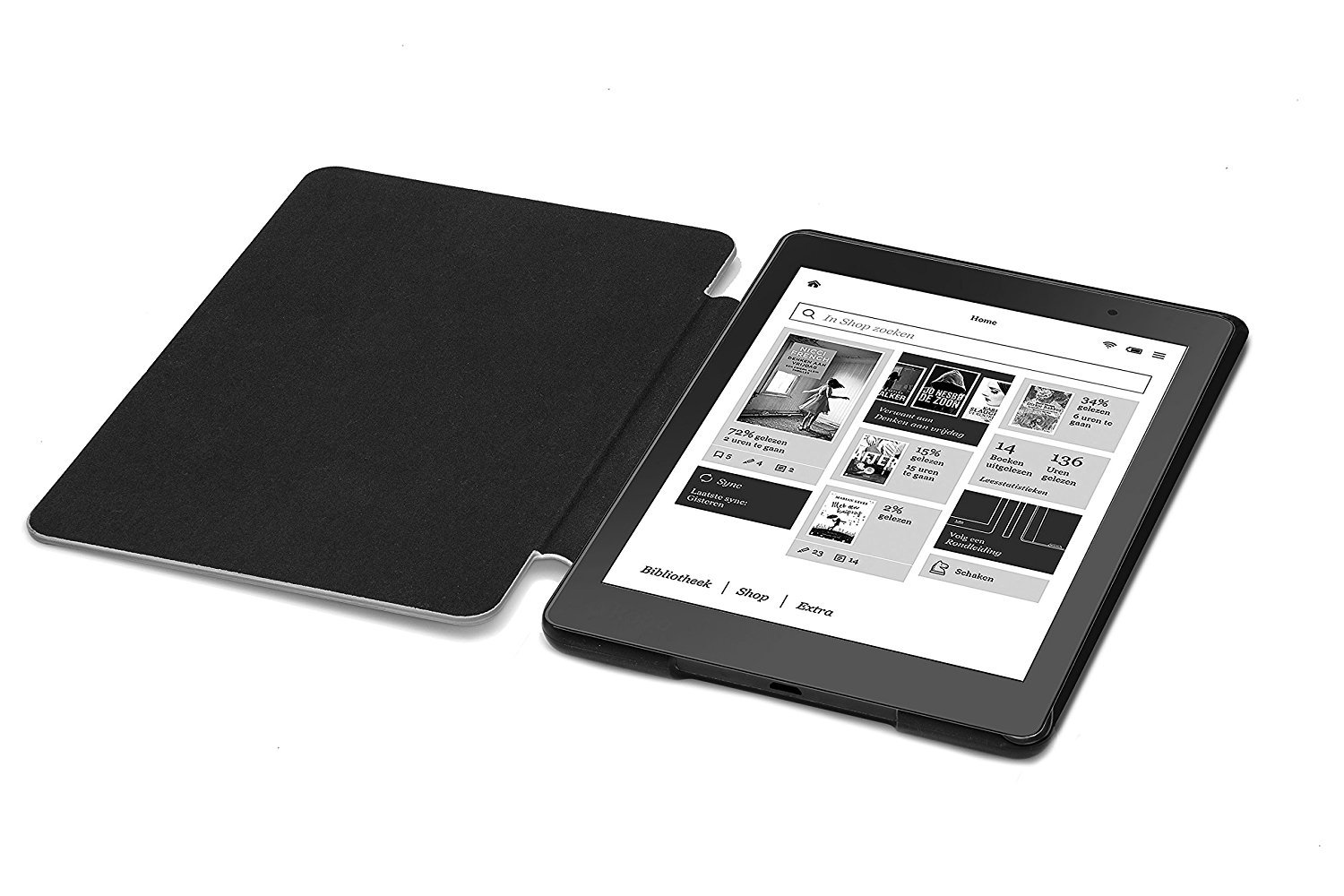 Forefront Cases Funda para Kobo Aura Edition 2 (Modelo: N236, 2016) - Delgado, Ligera y Protectora Funda para Kobo Aura Edition 2 (6") - Smart Auto Sueño Estela Función (Carcasa) - Púrpura — view 8