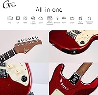 Vista 4 de Kit de guitarra eléctrica inteligente GTRS S800 con sistema de efectos, pastilla HHS, máquina de bucles de batería, 12 horas de duración de batería
