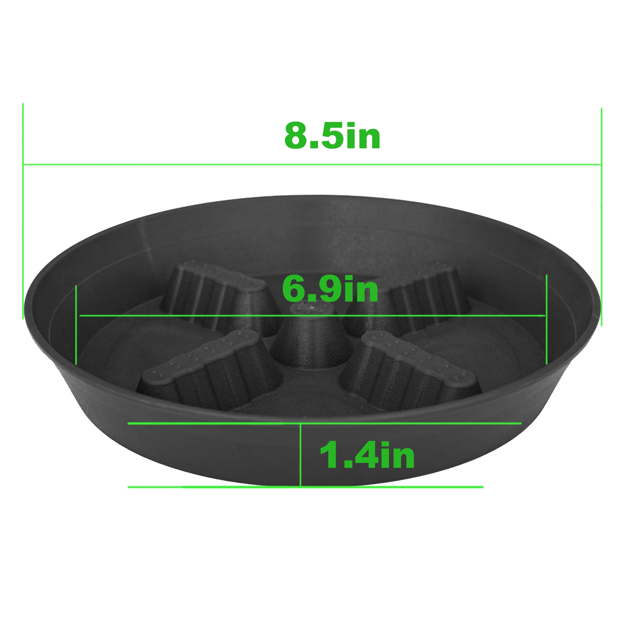 Plant Saucers - 4 Pack Drainage Trays -2 Plant Saucers - 4 Pack Drainage Trays -2