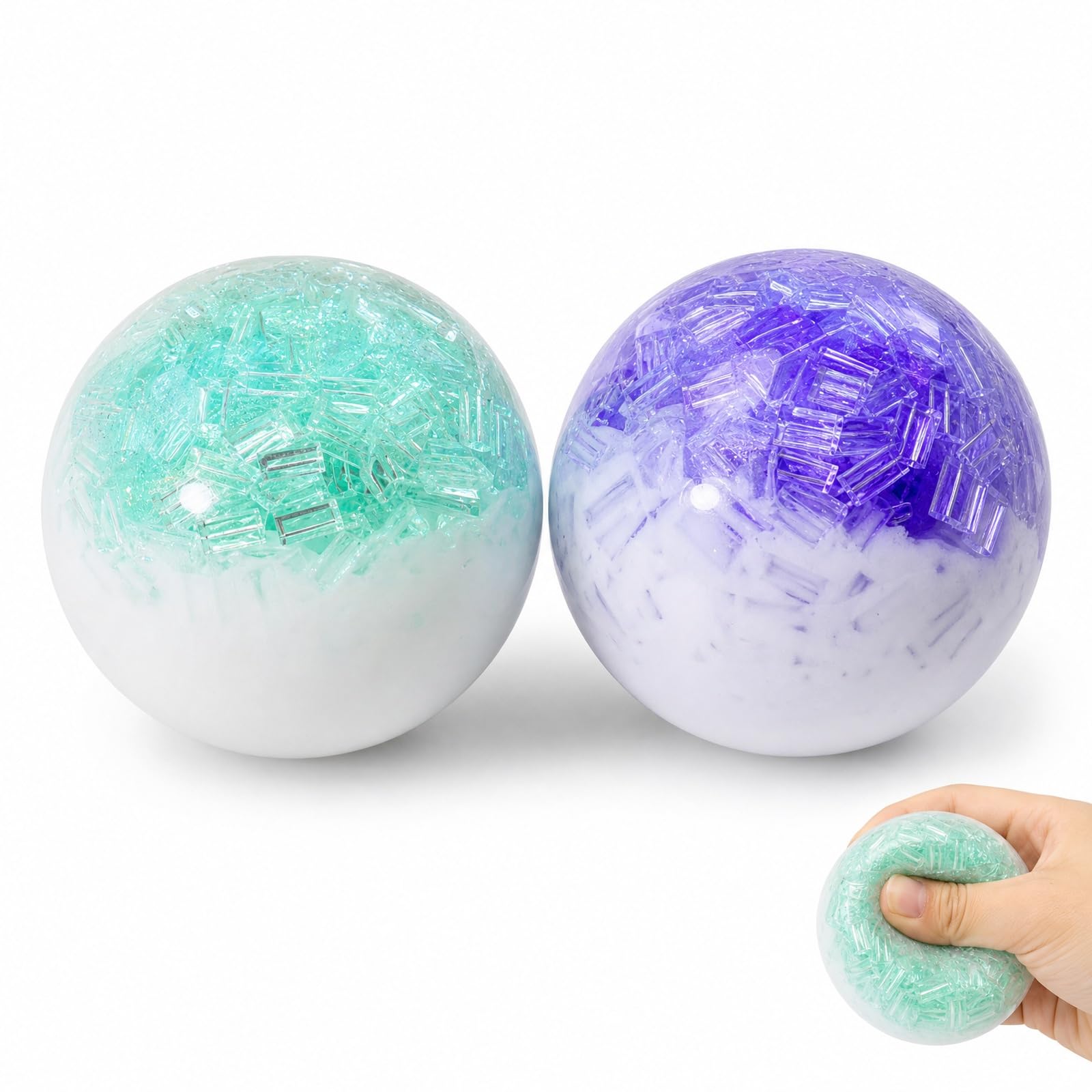 2 PCS Wax Cracking Squishy and Wax Squishy, Soft Desk Decor For Office And Study, Premium Material For Adult Daily Use, Compact Portable Set