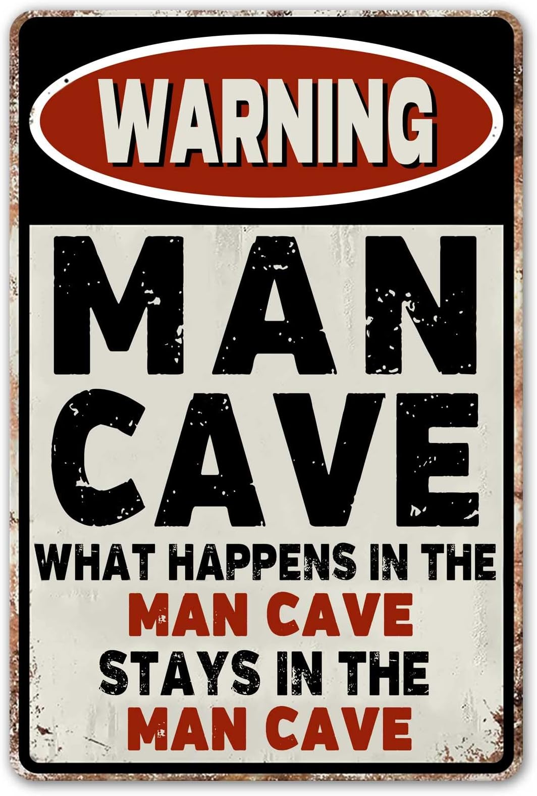 CrazySign Funny Bar Sign Man Cave Vintage Metal Sign For Garage Home Bar Wall Decor (240)