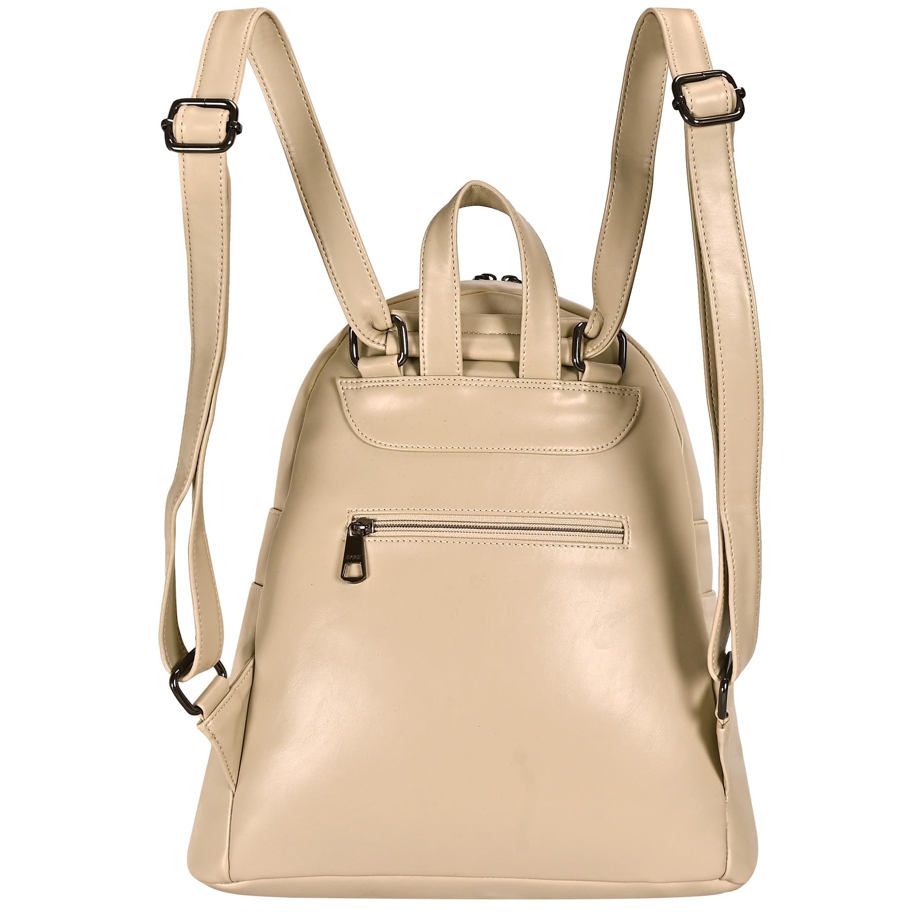 EVOKE MUSE Vegan Leather Backpack 2125 for Women | with Versatile Carry Options | Stylish and Lightweight for Work and College (Vanilla Cream) 4