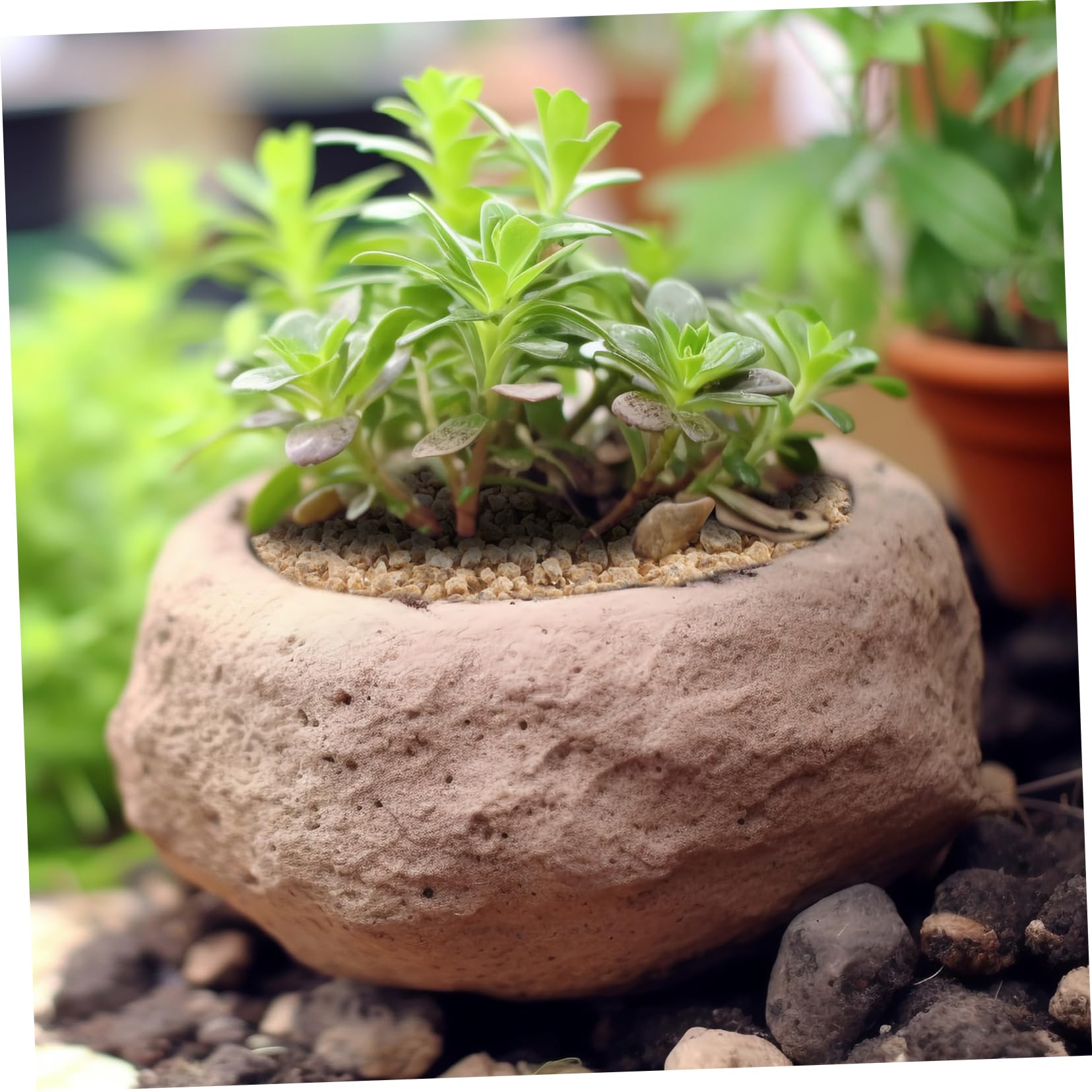 Happyyami 5taschen Maifanite Steine Für Aquarien Bonsai Und Pflanzen Dekorative Natursteine Für Terrarien Und Blumentöpfe Hochwertige Maifanite Deko-Rocks