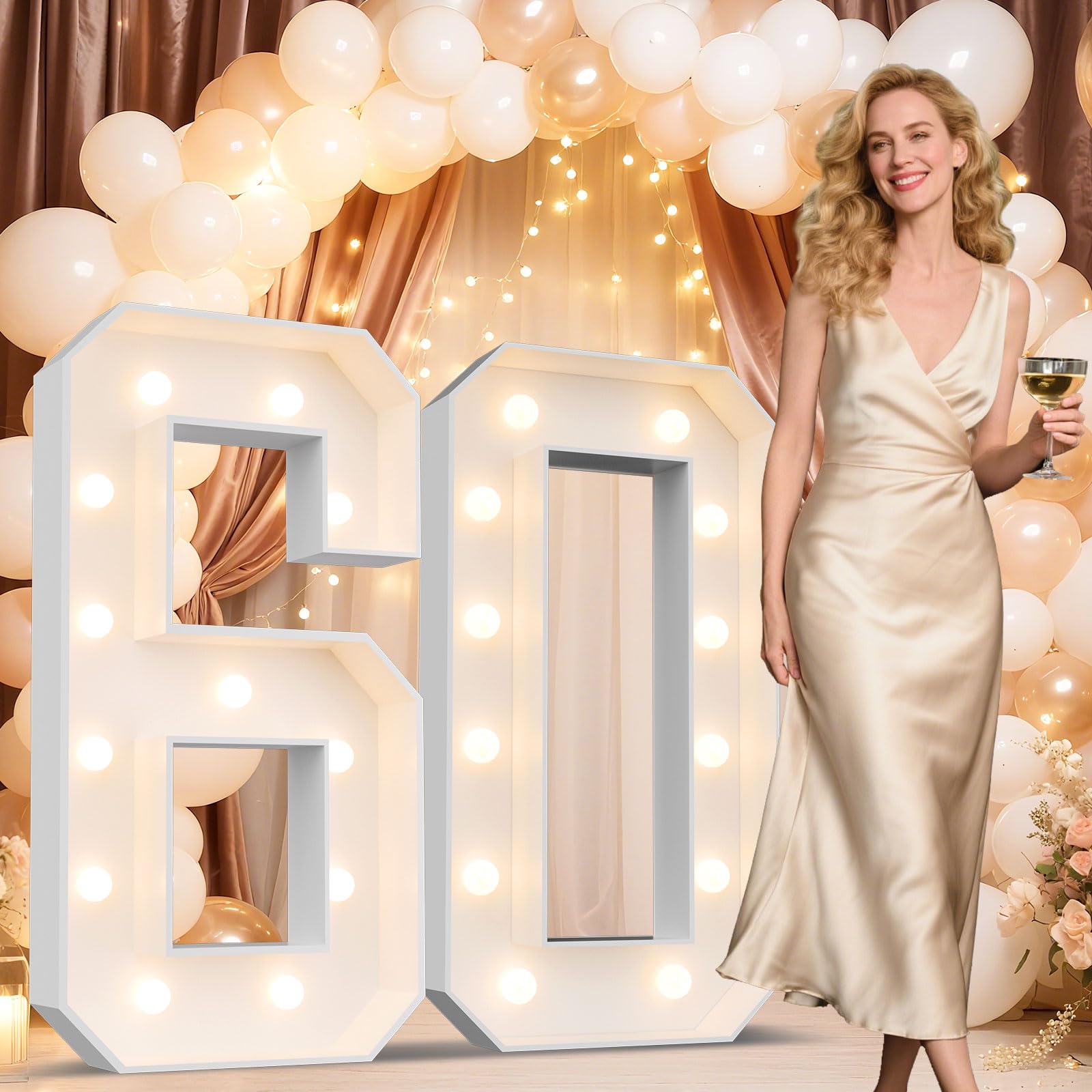 Numéros de chapiteau 60 ans pour une décoration de fête inoubliable