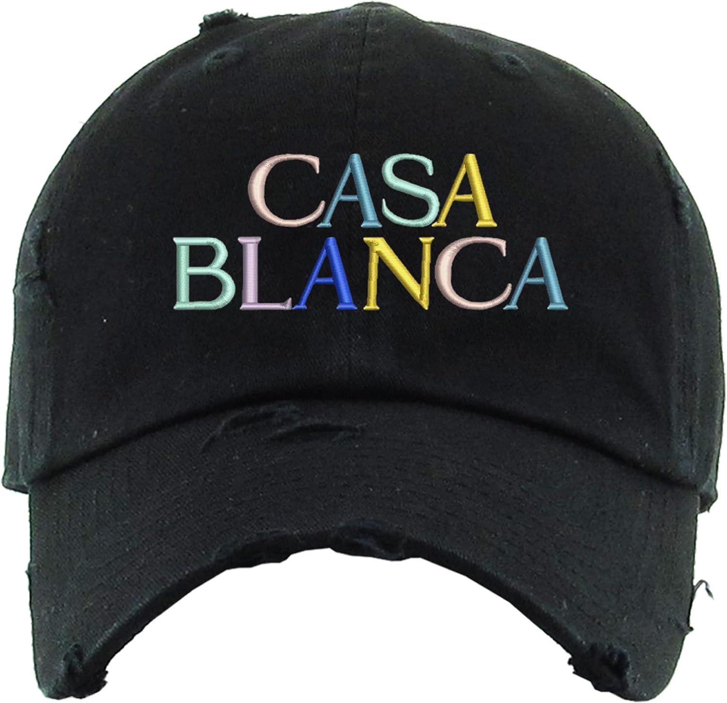 Casablanca Embroidered Vintage Adjustable Dad Hat