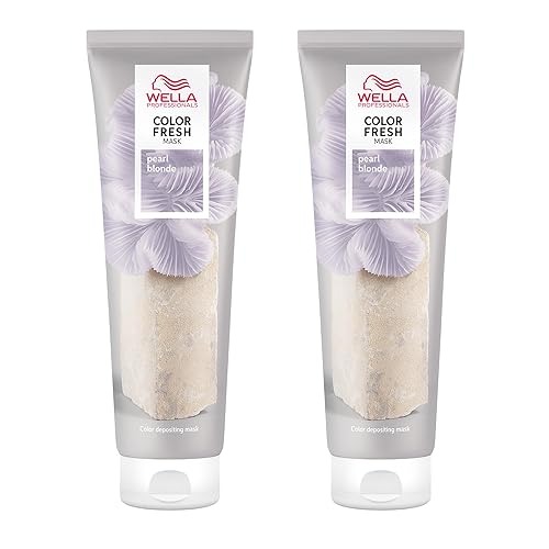 Wella Professionals Color Fresh Mask Pearl Blonde – Haarkur zum Beleben und Verändern der Haarfarbe – pflegende Tönung mit Avocadoöl – für helles und aufgehelltes Haar – 2er Pack (je 150 ml)