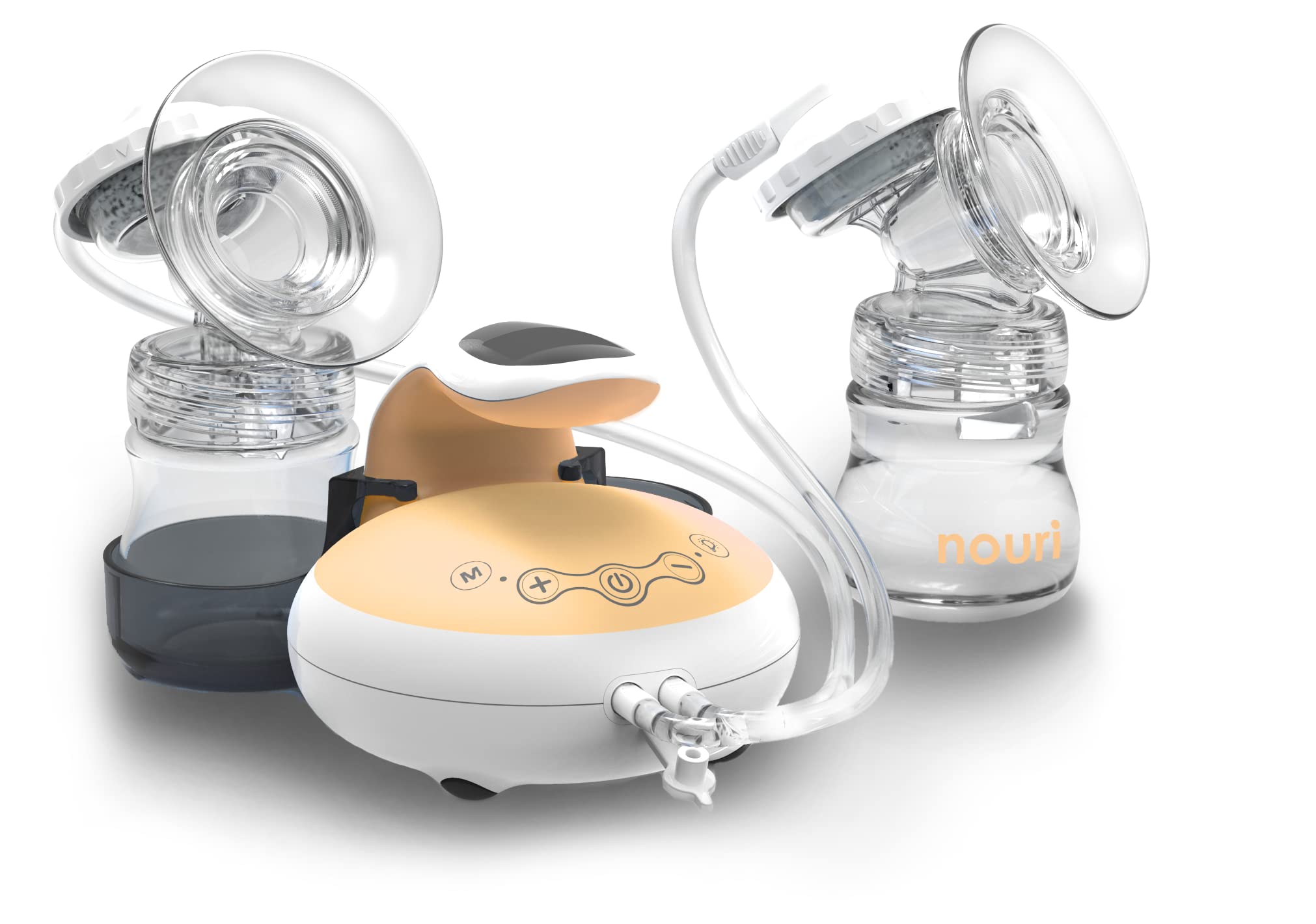 Tenscare - Electric Double Breast Pump, Ultra Quiet Rechargeable Breast Pump for Travel and Home, BPA Free, Nouri Duo
