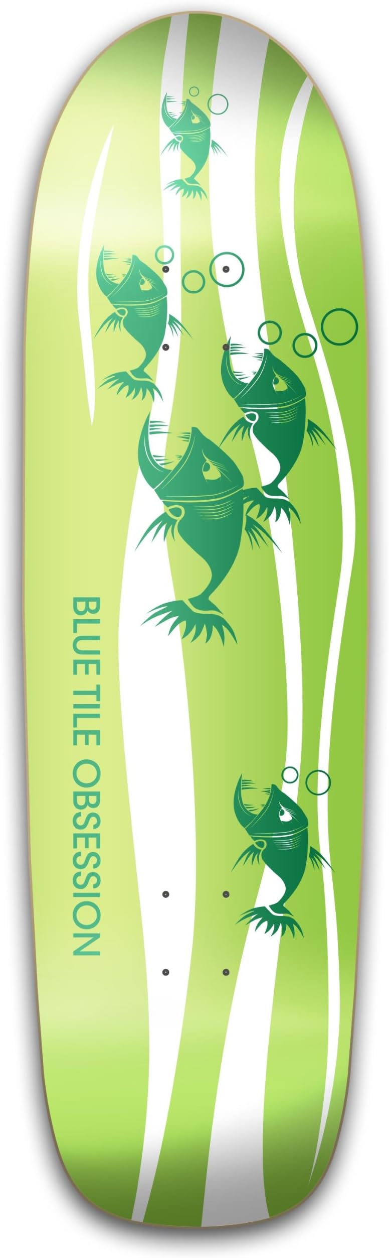 Blue Tile Obsession"BTO Pool Square Tail Skateboard Deck