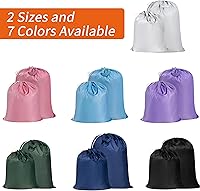 Vista 8 de Polecasa Bolsa de lavandería extra grande y resistente con asas duraderas y cierre de cordón, 28 x 36 pulgadas, bolsas de almacenamiento duraderas