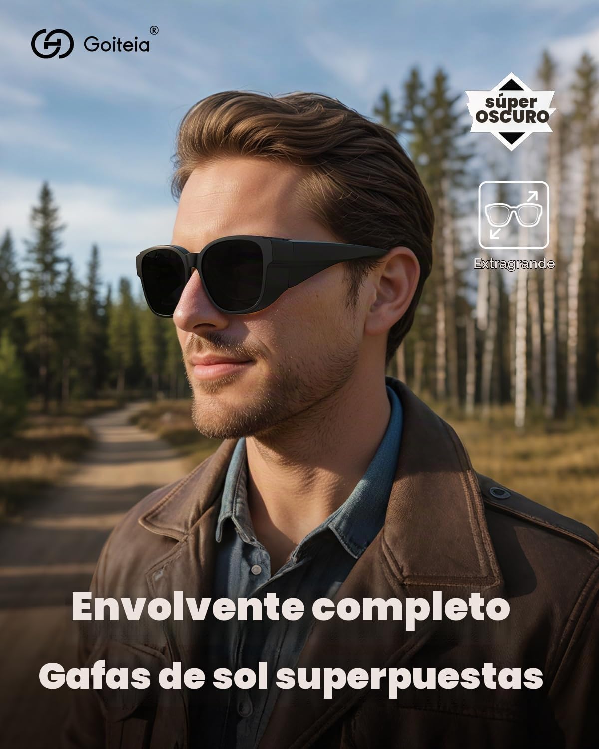 Goiteia Gafas de sol de catarata, sensibilidad a la luz, CAT4 ajuste oscuro