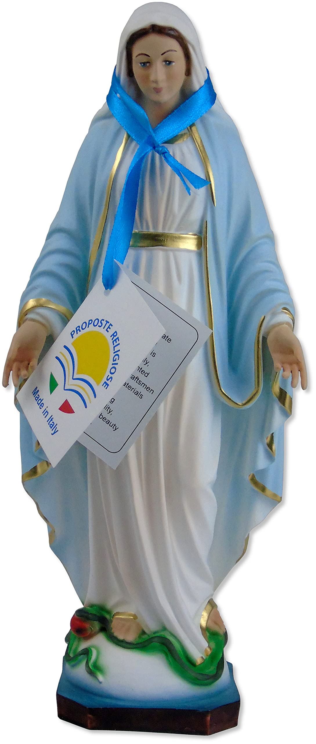 Proposte Religiose Statua Madonna Immacolata o Miracolosa in Resina cm 30 - Made in Italy