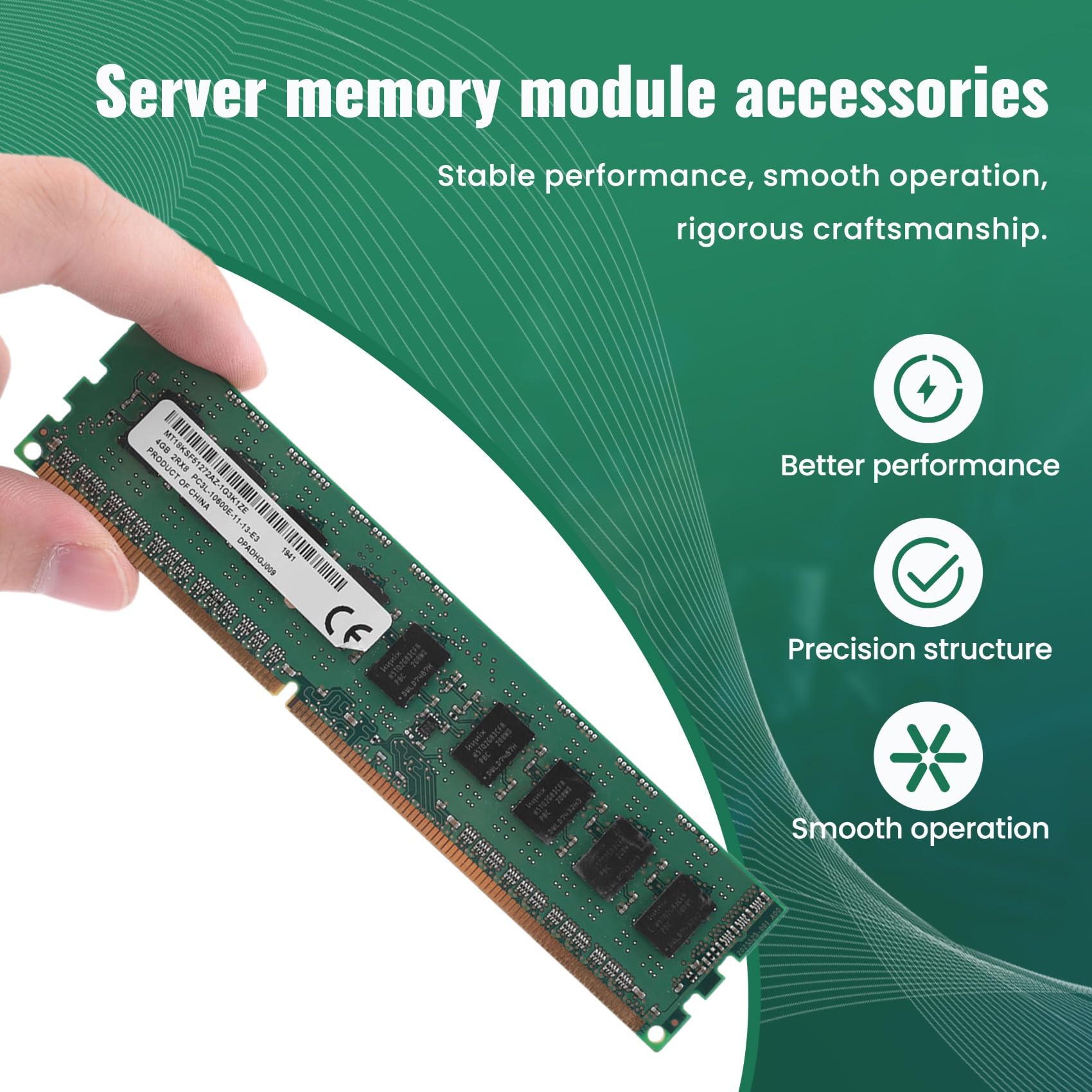 Lot De 4 Go RAM DDR3-1333MHz PC3-10600E ECC UDIMM - Pour Serveur Ou Station De Travail