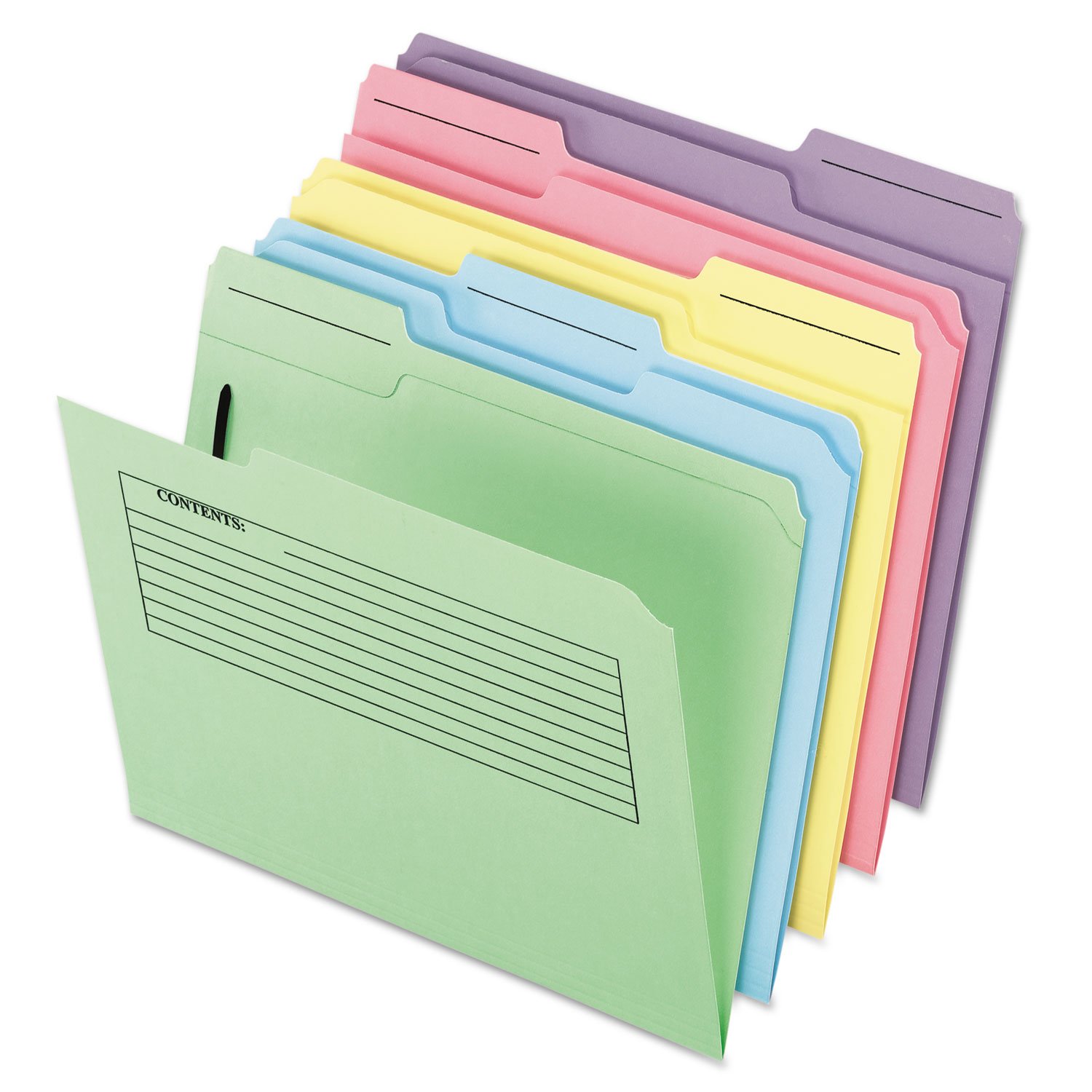In Note Folder Pendaflex 45270 Printed Notes Folders with Fastener, 1/3 Cut Top Tab ...