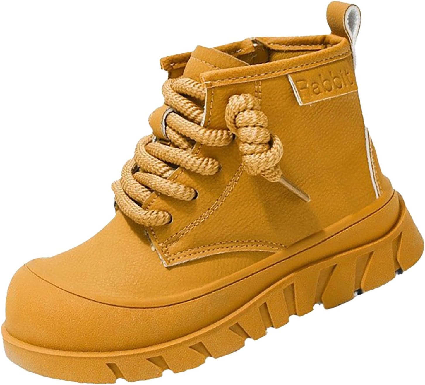 Water𝗽roof Side Zipper Boots for Kids Winter Warm Outdoor Ankle Booties Toddler Hiking Walking Rubber Shoes