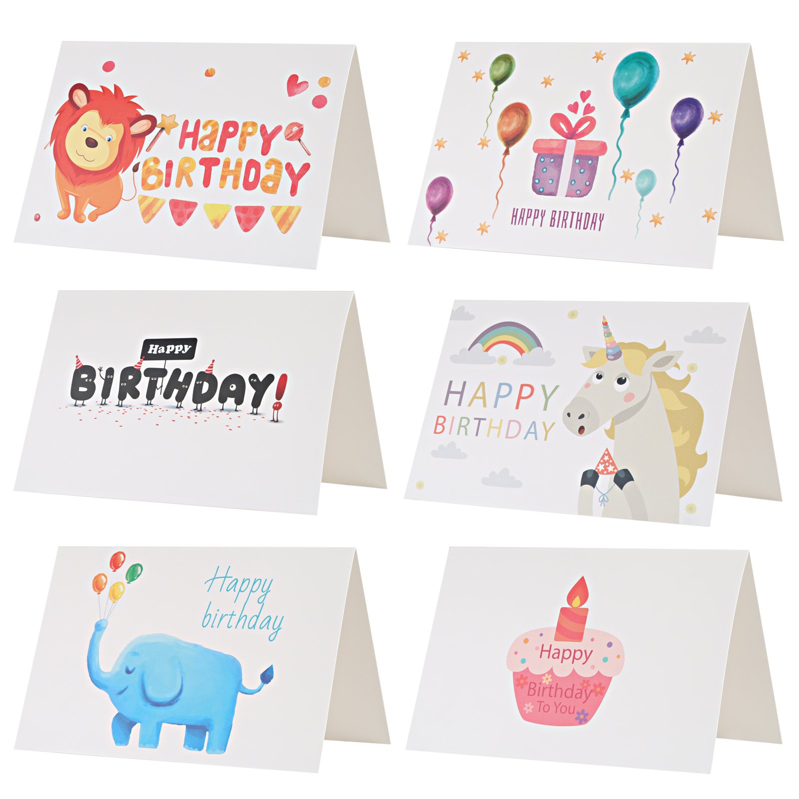 150 Stück Happy Birthday Geldumschläge, 7,1x16,5 Cm – Bunt Bedruckt Für Bargeld, Münzen & Grußkarten