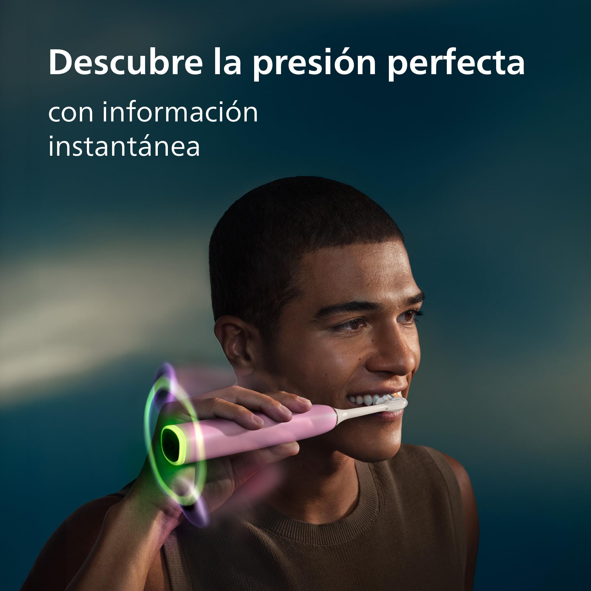 Philips Sonicare Next-Generation DiamondClean 8000 Cepillo de dientes eléctrico - con Smart Pressure Feedback y 15 ajustes, rosa flor, HX8311/15