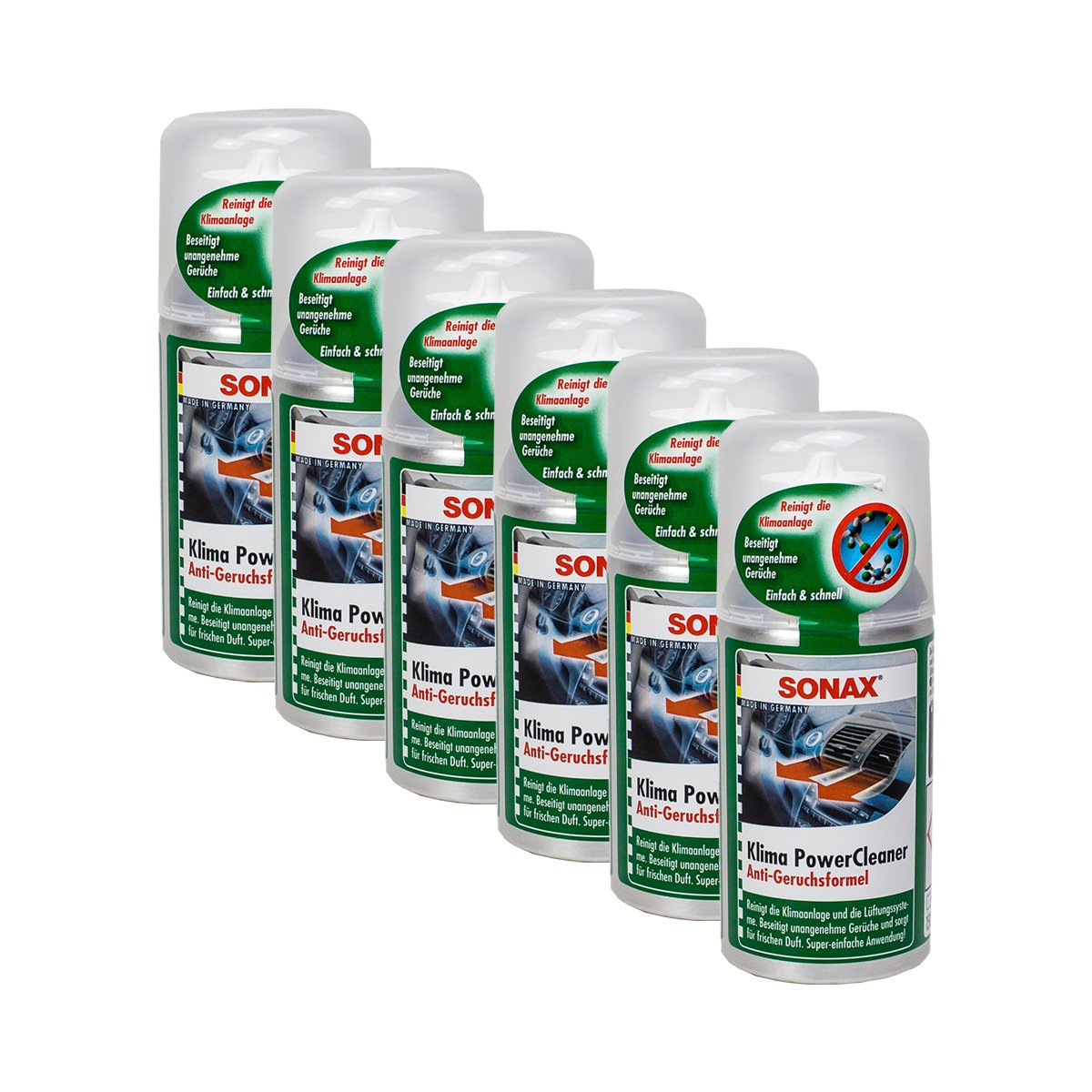 SONAX 6X 03231000 KlimaPowerCleaner Klimaanlage Reiniger 100ml