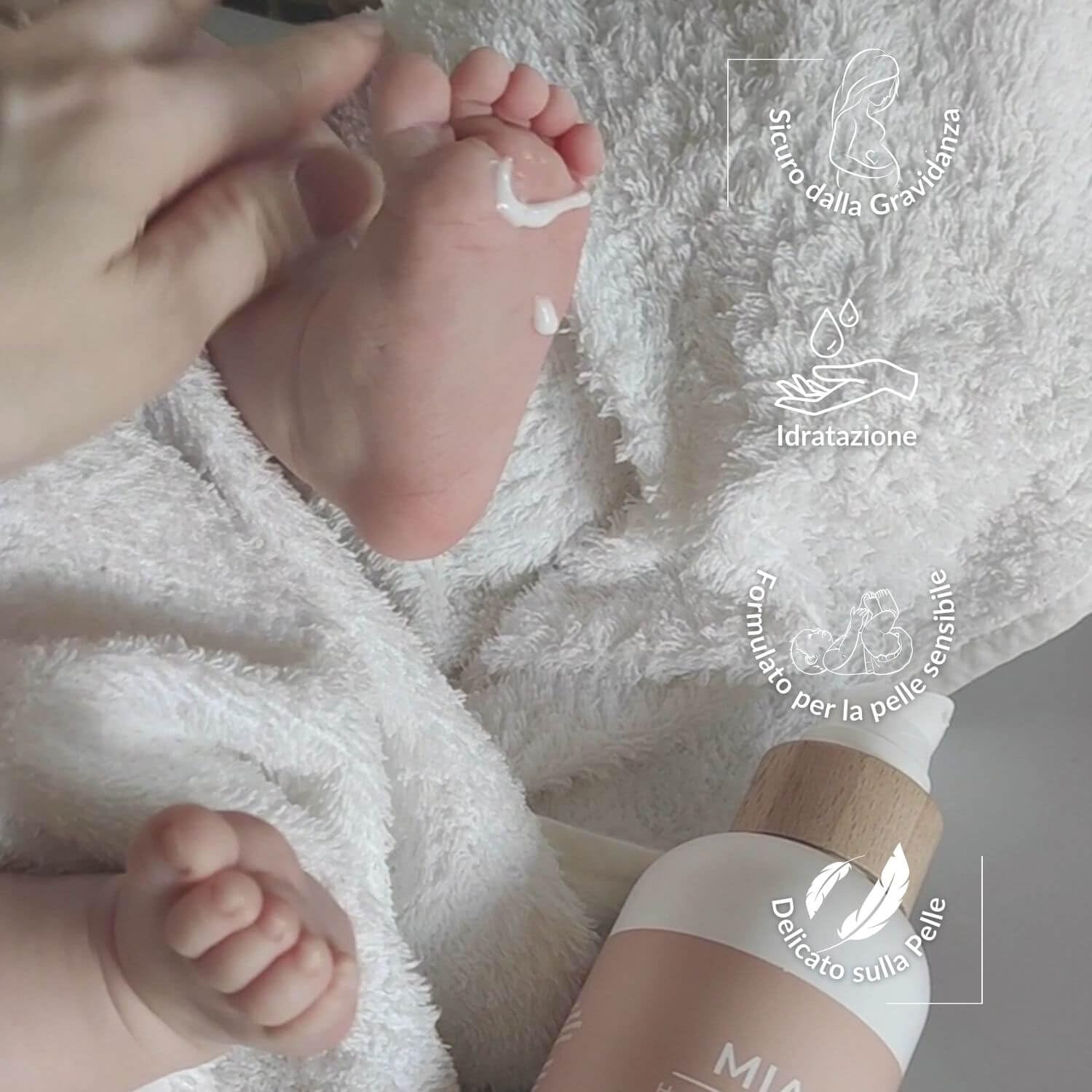 Alisea Parma Mia, Latte Idratante Delicato alle note dorate del miele. Adatto alla pelle sensibile dei bambini, allevia i rossori e previene la secchezza cutanea. 300ml.