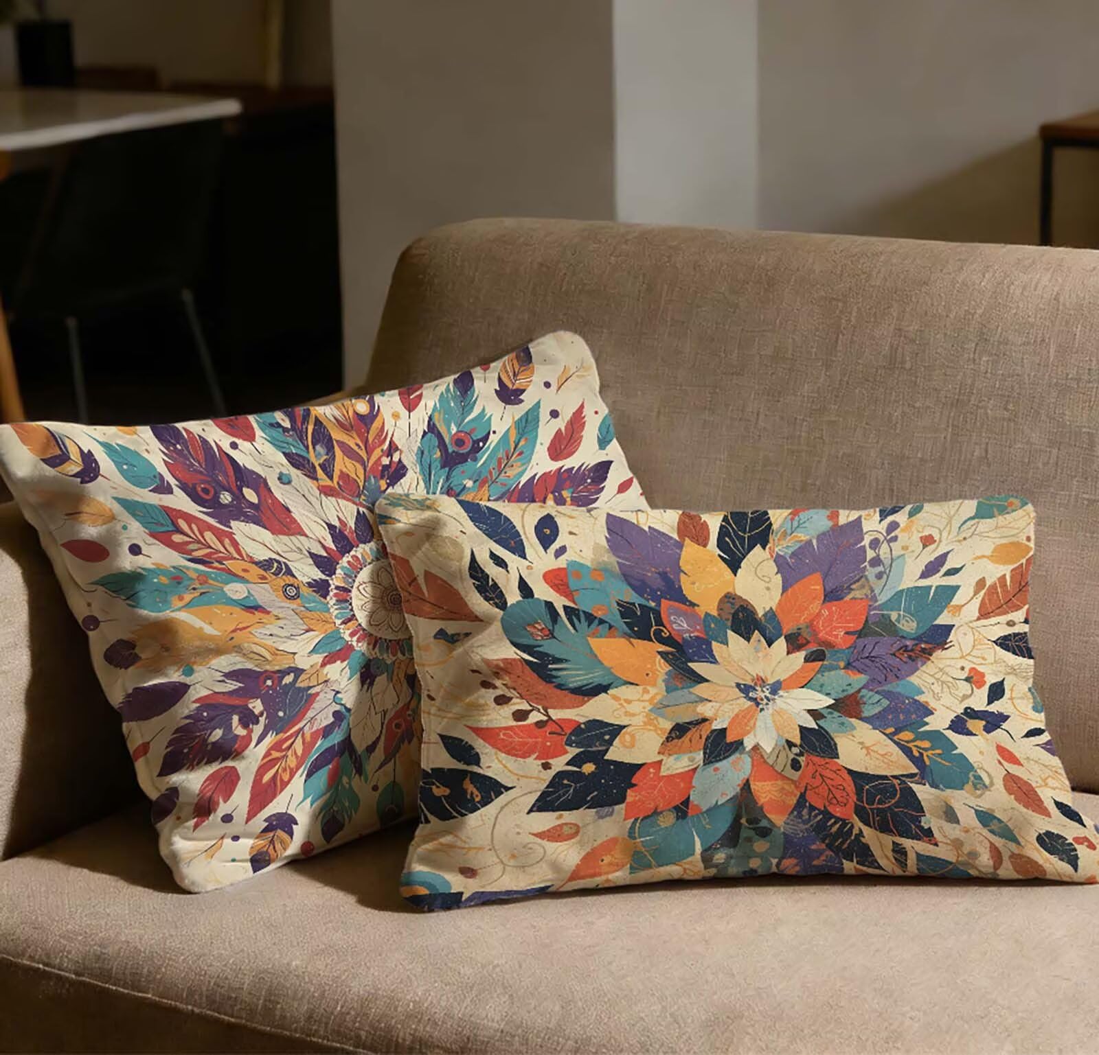 Taie oreiller 60x80 bohème en velours pour sublimer la décoration du salon et de la chambre