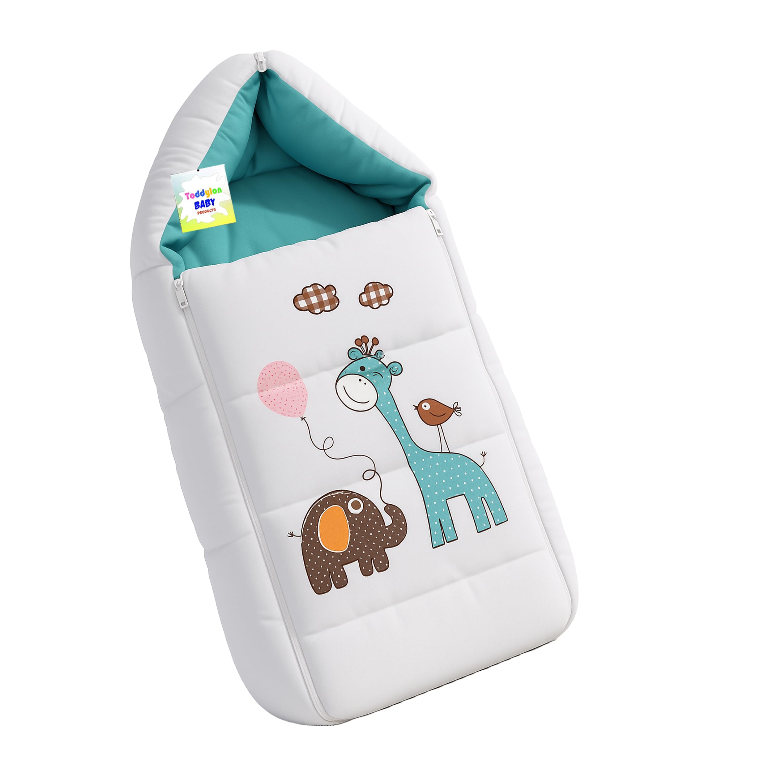 Toddylon Baby Carry Bags New Born Baby Bed | Bedding Set | Carry Bed | Carrier | Holder | Mattress | Infants Boys Girl (0-6 Months) Blue