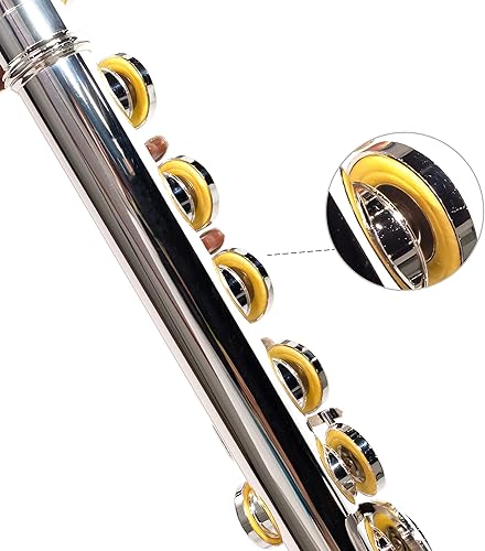 Miniatura 35 de LeSage Flauta C de agujero cerrado de 16 teclas azul para estudiantes principiantes con estuche, kit de mantenimiento, paño de limpieza, pie C