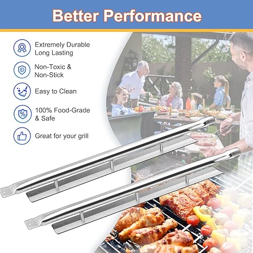 Miniatura 5 de Recambio de tubo para quemadores de parrilla para horno Viking 316-911, VGBQ 30 en serie T, VGBQ 41 en serie T y otros modelos de parrillas de gas,