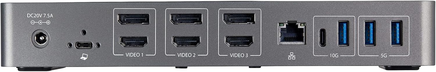 Chеареѕt 🛒 StarTech.com USB-C & USB-A Dock - Hybrid Universal Triple Monitor Laptop Docking Station w/ DisplayPort & HDMI 4K 60Hz - 85W Power Delivery, 6X USB Hub, GbE, Audio - USB 3.1 Gen 2 10Gbps (DK31C3HDPD) Onе-Dау Sаlе: Uр tо 60% оƒƒ StarTech.com USB-C & USB-A Dock - Hybrid Universal Triple Monitor Laptop Docking Station w/ DisplayPort & HDMI 4K 60Hz - 85W Power Delivery, 6X USB Hub, GbE, Audio - USB 3.1 Gen 2 10Gbps (DK31C3HDPD)