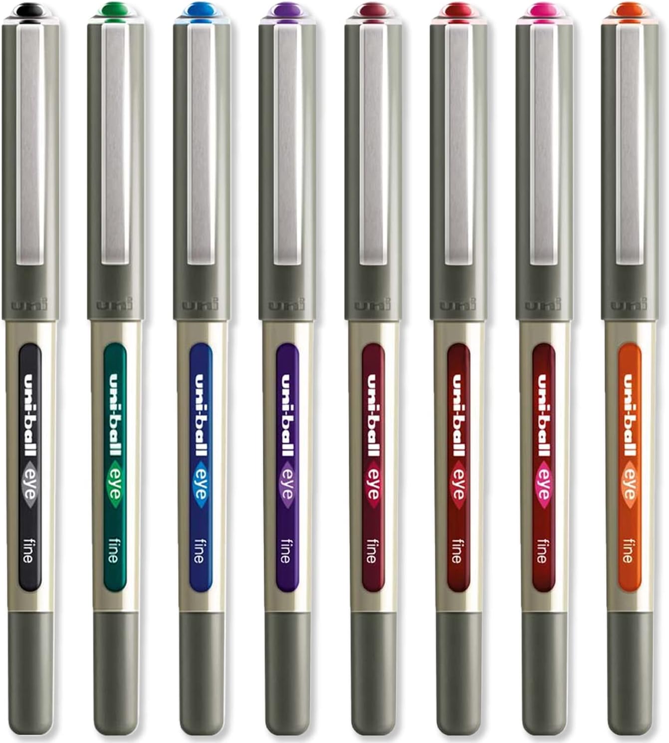 uniball EYE UB157 Rollerball Pens 0.7mm Nib Essential Set Pack of 8 Amazon.co.uk