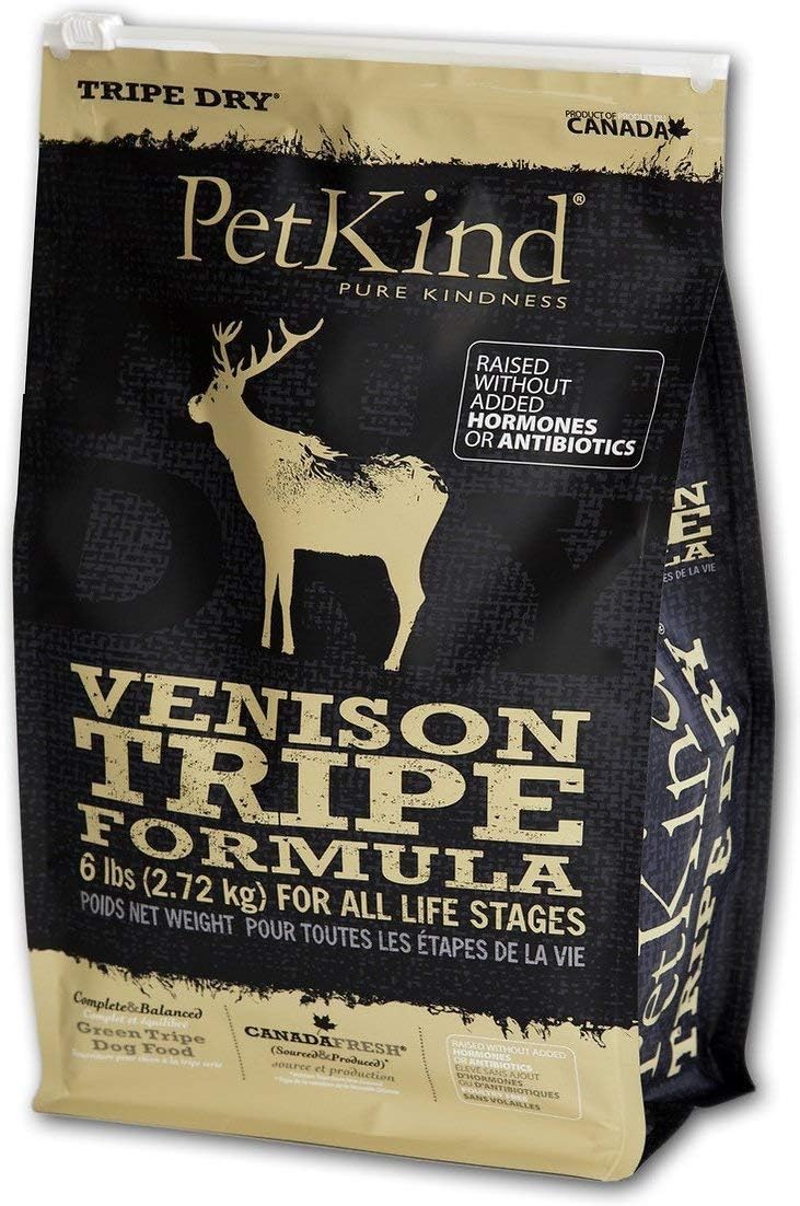PetKind Tripe Dry Venison Tripe Formula Grain-Free Dry Dog Food 6 Pounds