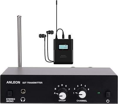 ANLEON S2 شاشة لاسلكية شخصية في الأذن IEM 570-590 للطبالين عازف لوحة المفاتيح عازف الجيتار جوقة وأوركسترا
