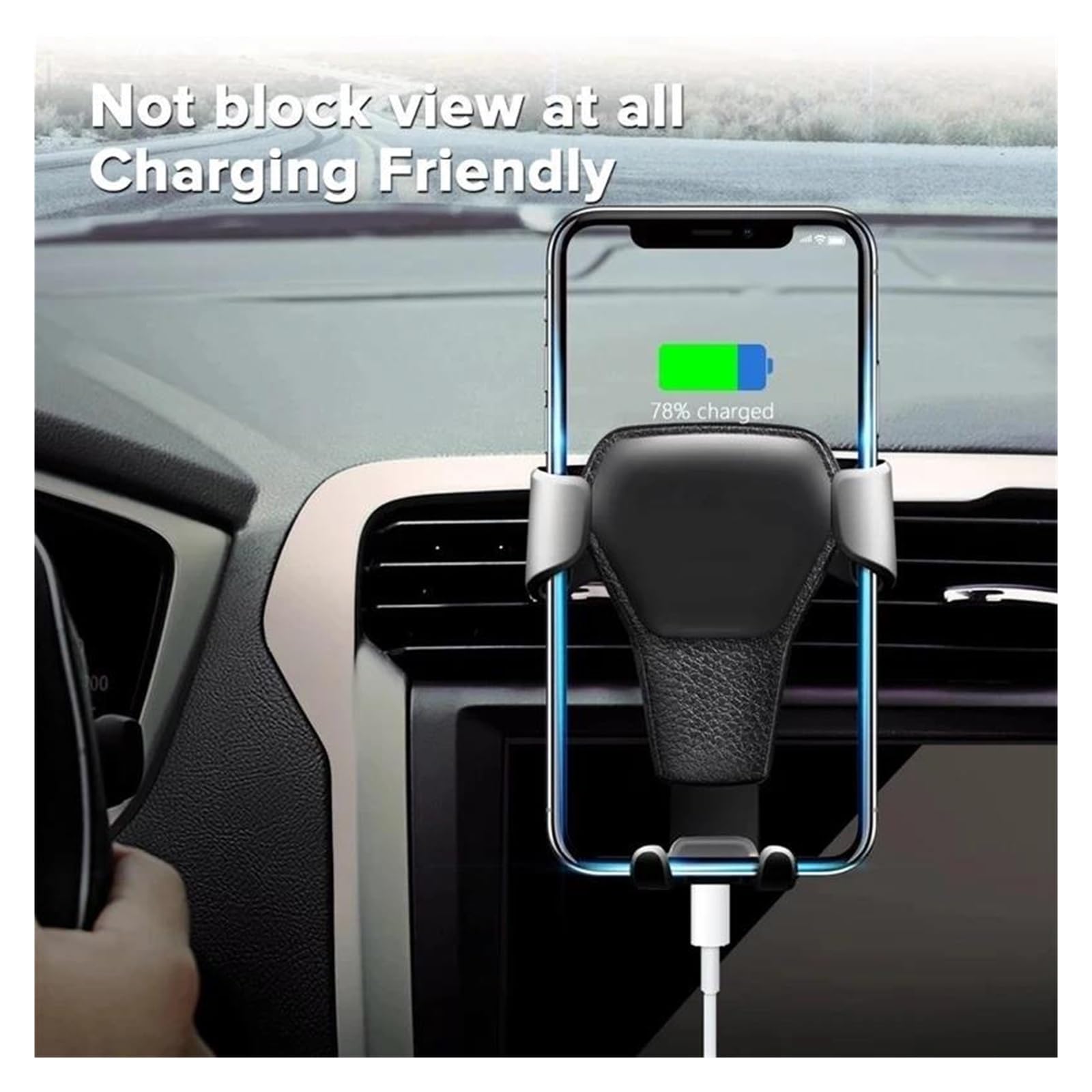 Porta Cellulare Auto Adatto per il supporto per presa d'aria del telefono cellulare, supporto GPS per telefono cellulare, adatto per telefoni cellulari per iP&ho&ne